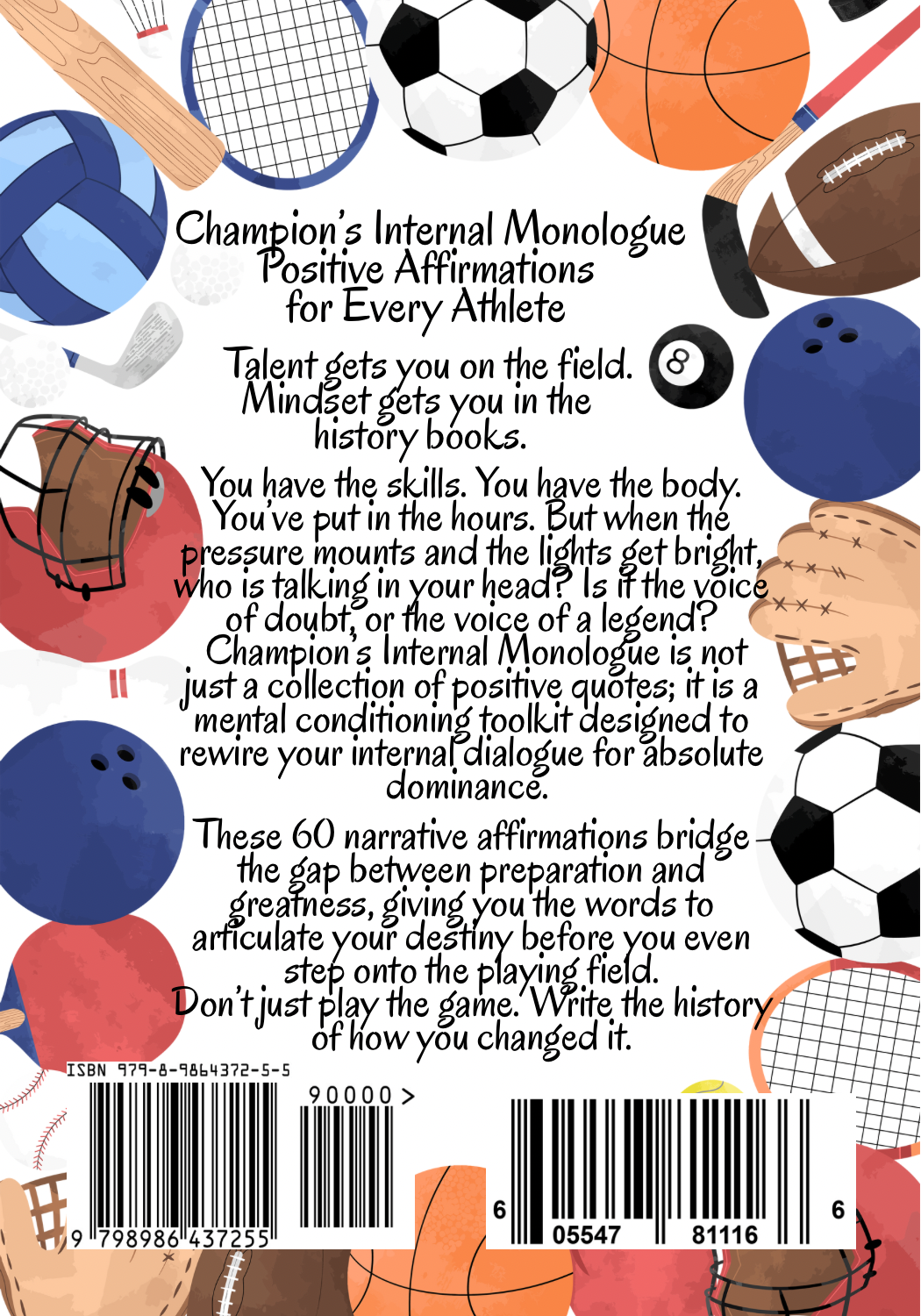 Champion’s Internal Monologue Positive Affirmations for Every Athlete