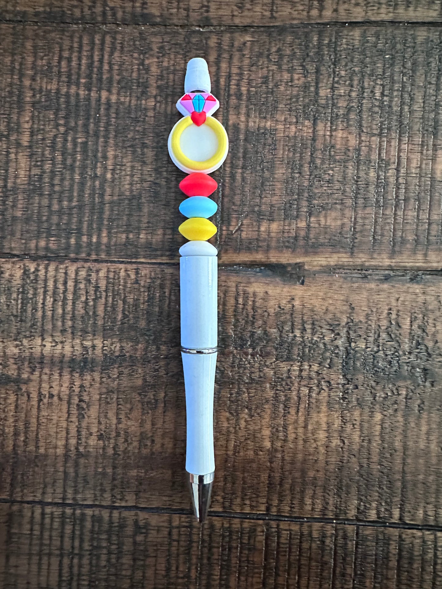 Engagement Ring Beaded Pens