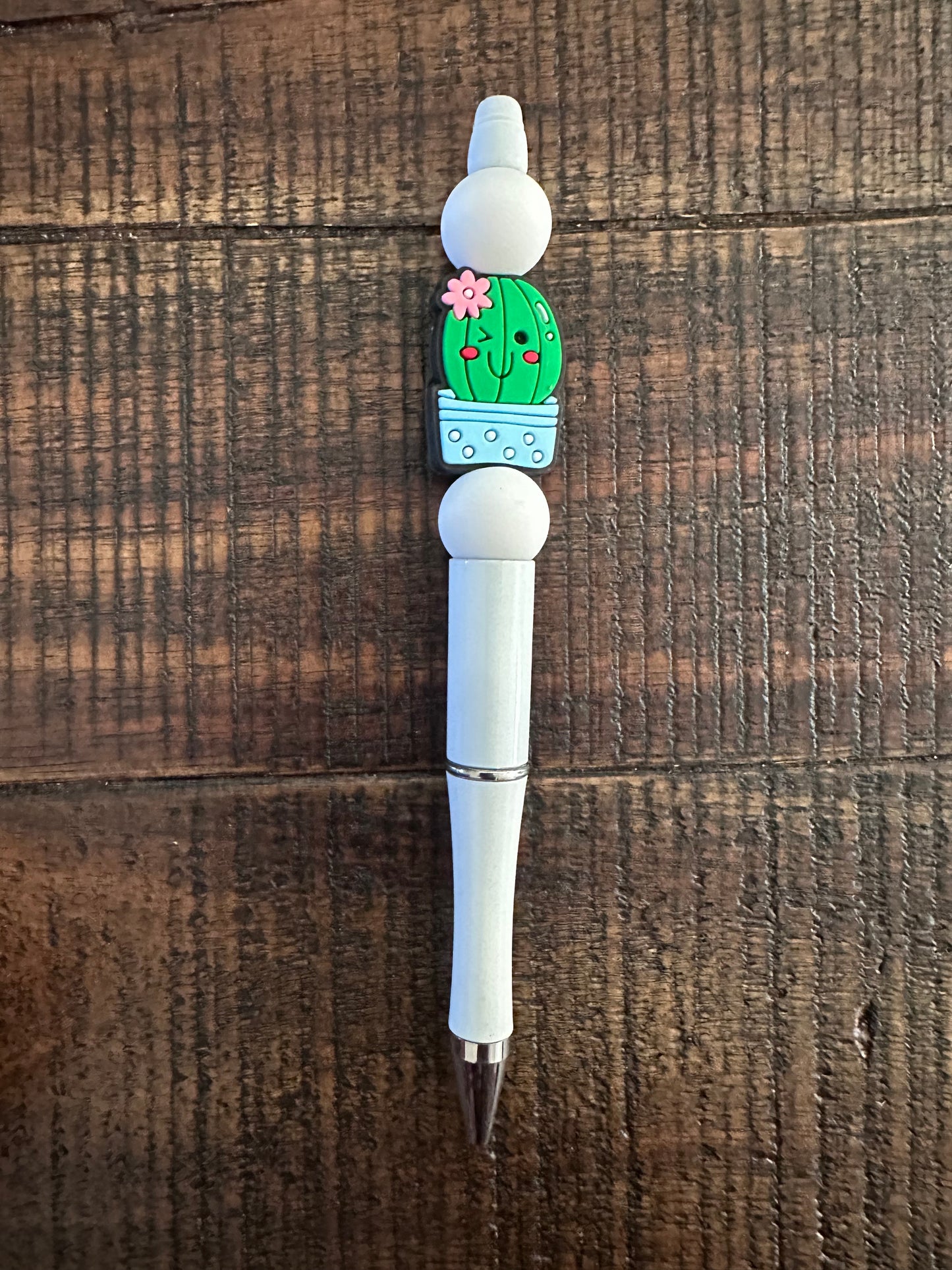 Beaded Pens & Styluses (White)