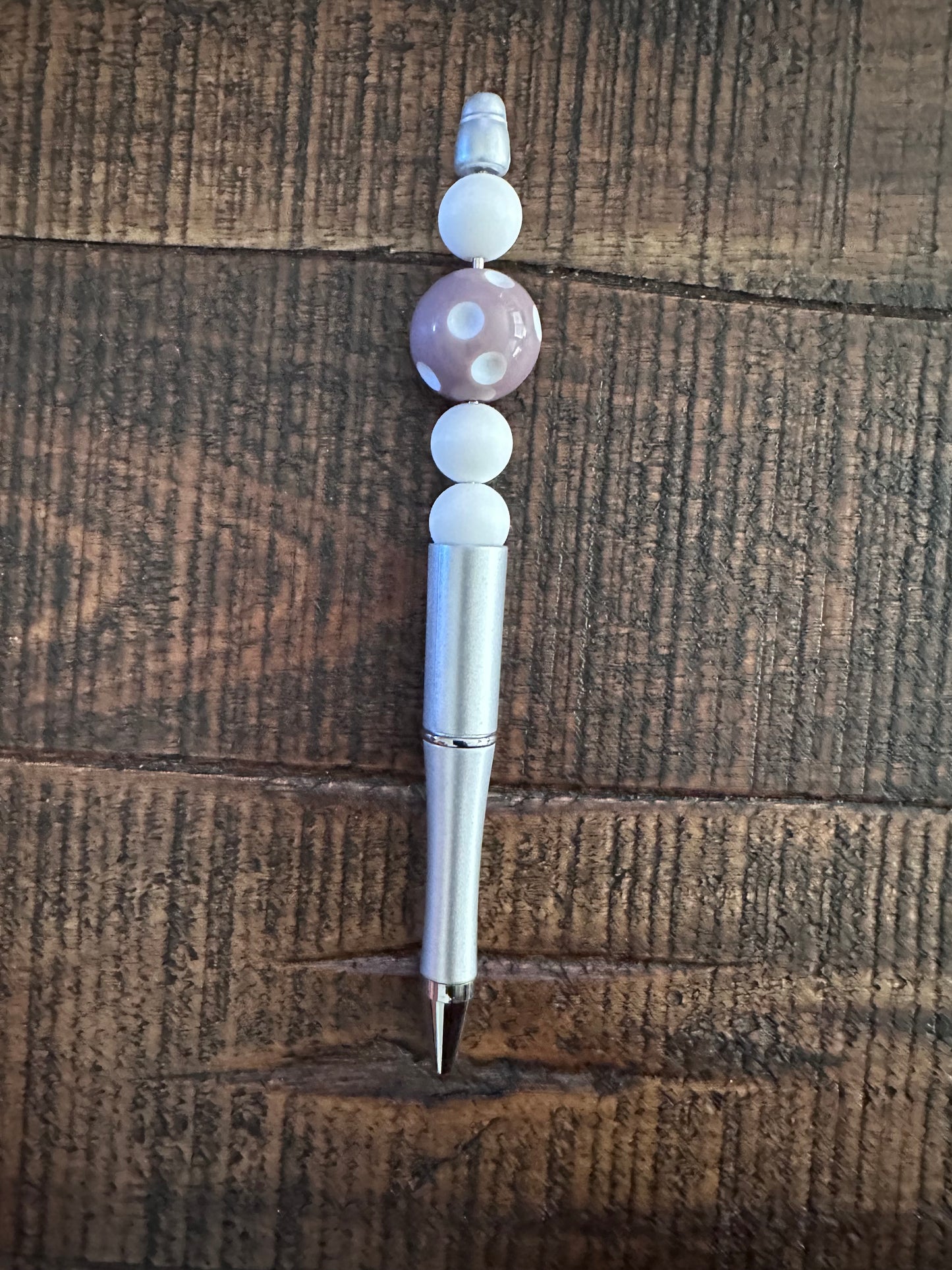 Beaded Pens & Styluses (Silver)