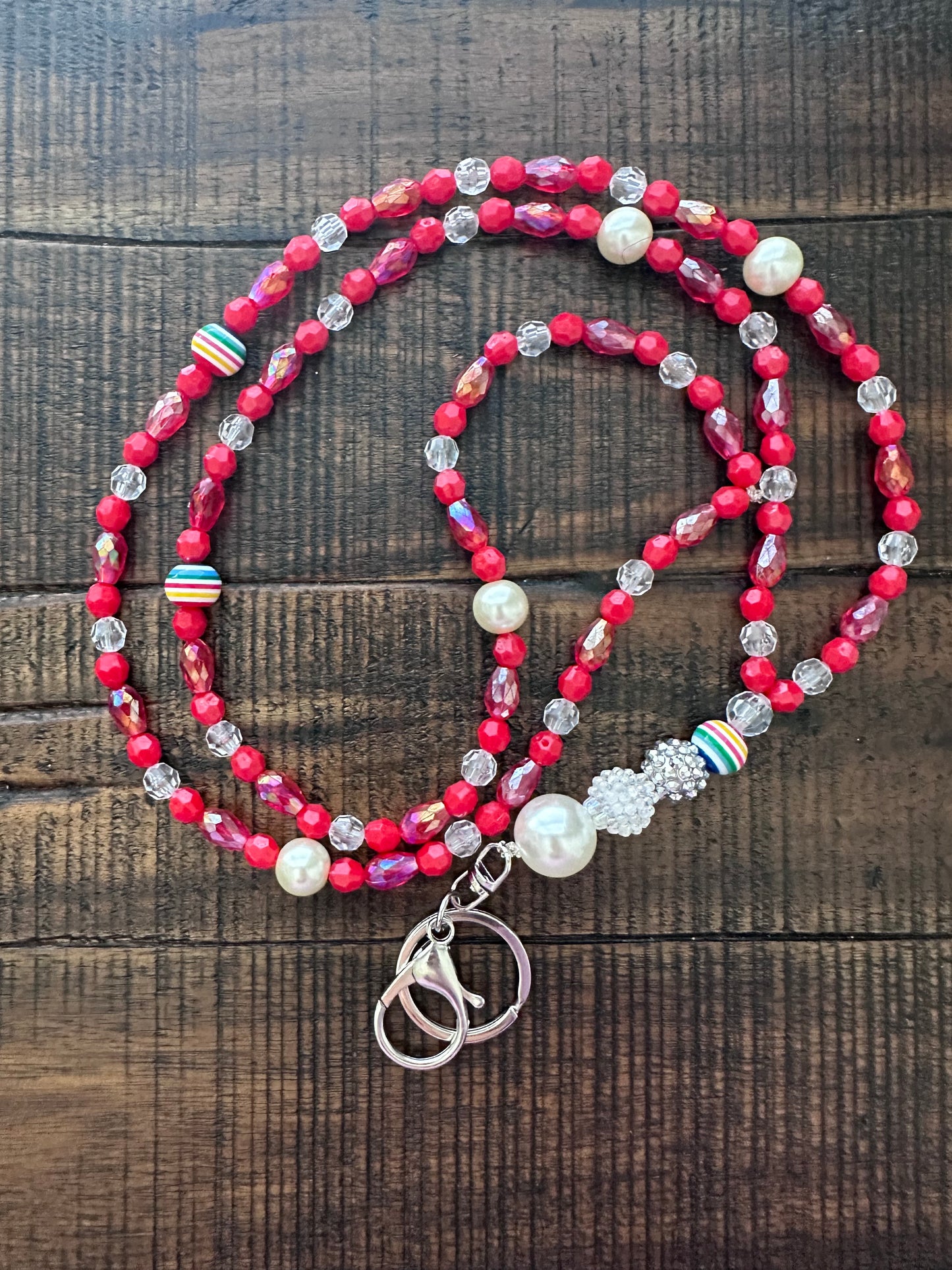 *Fully Beaded Lanyards (Various Colors)