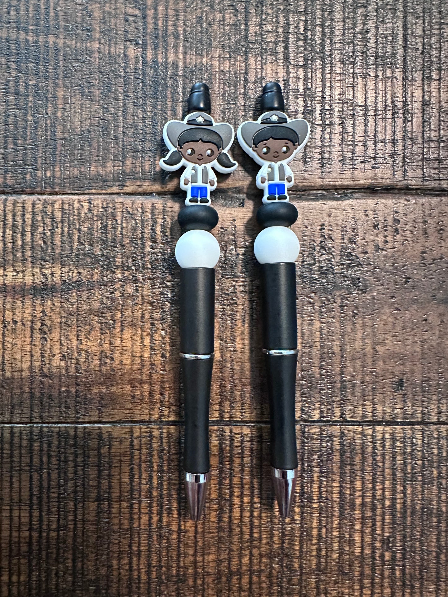 Cowboy and Cowgirl Beaded Pens