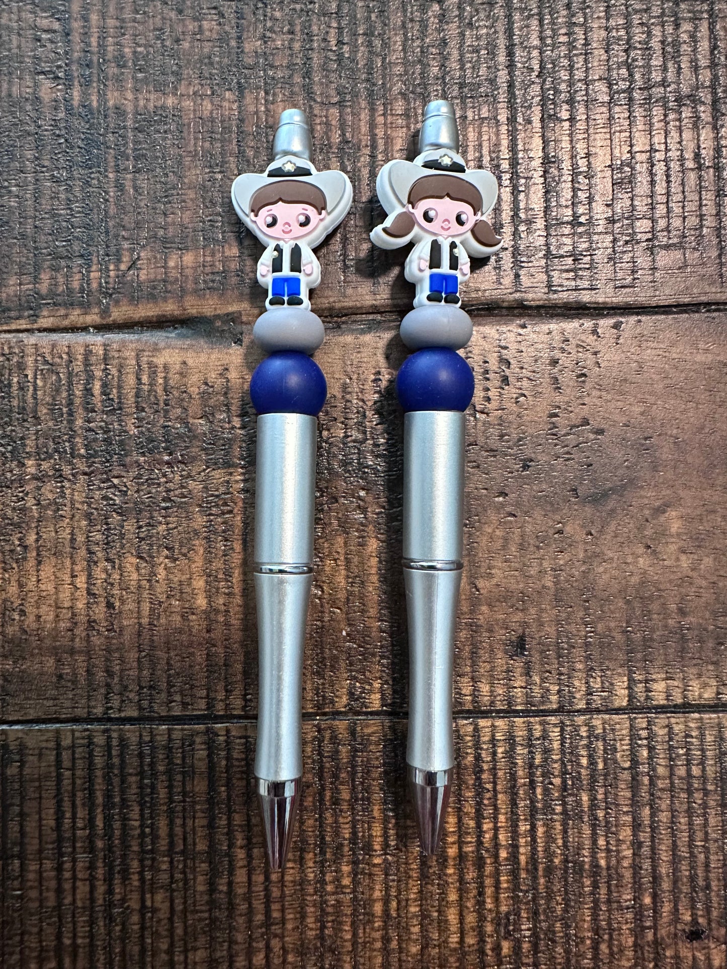 Cowboy and Cowgirl Beaded Pens