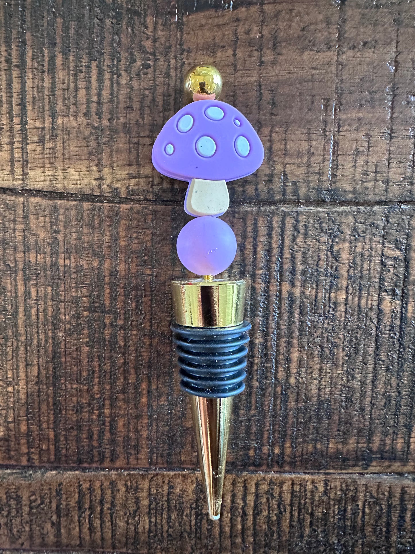 Beaded Bottle & Wine Stoppers (Various Colors)
