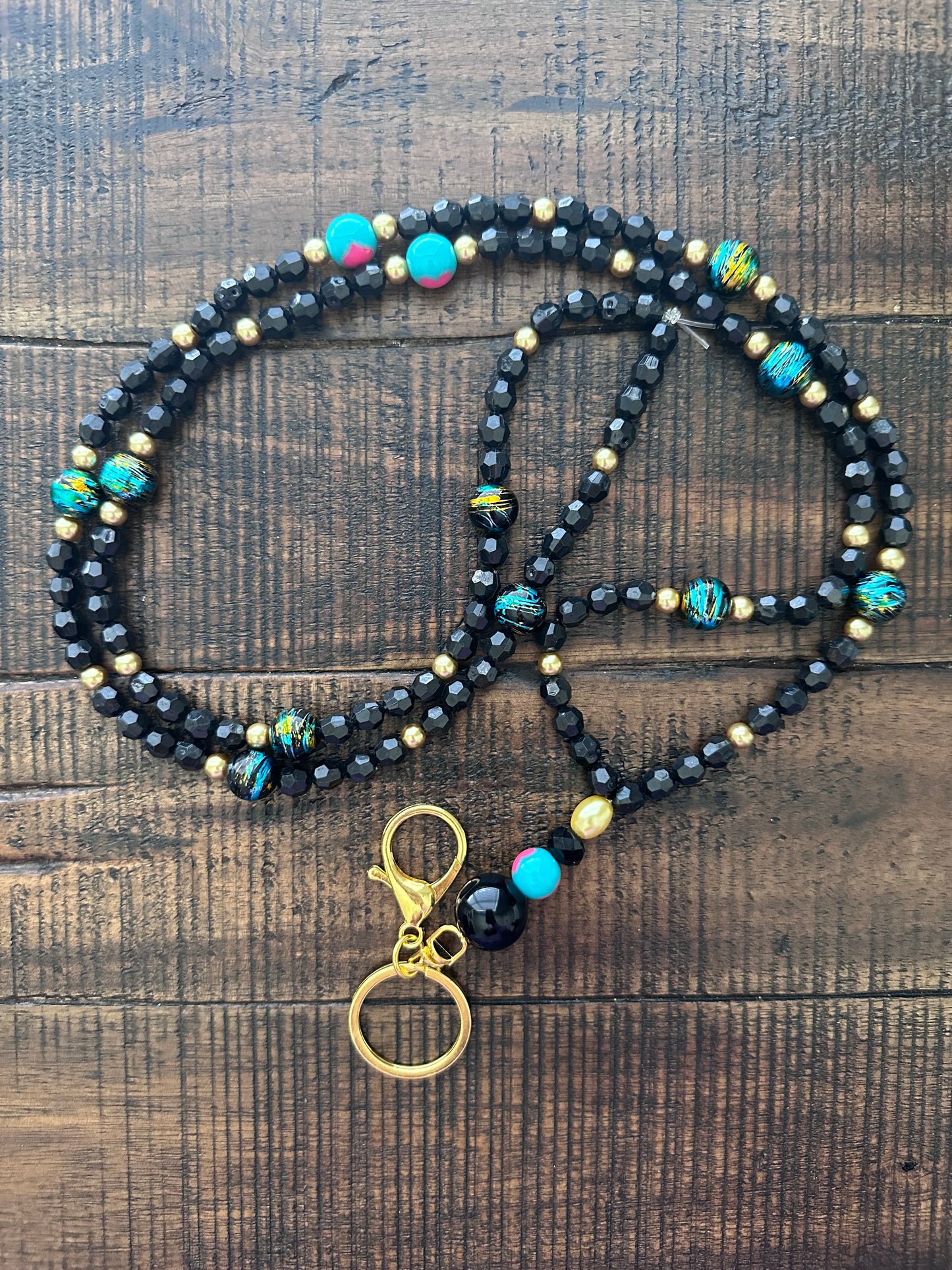*Fully Beaded Lanyards (Various Colors)