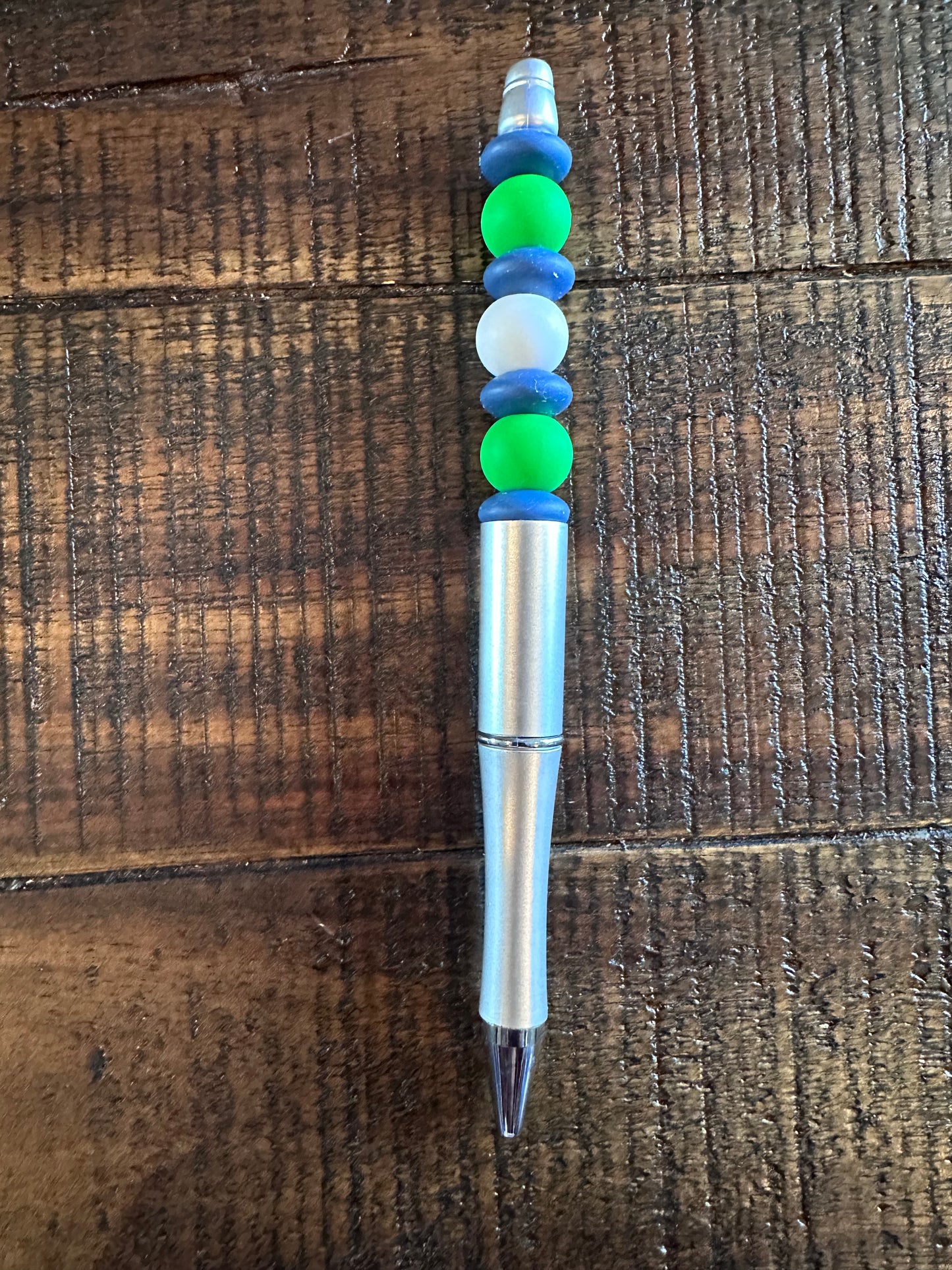 Beaded Pens & Styluses (Silver)