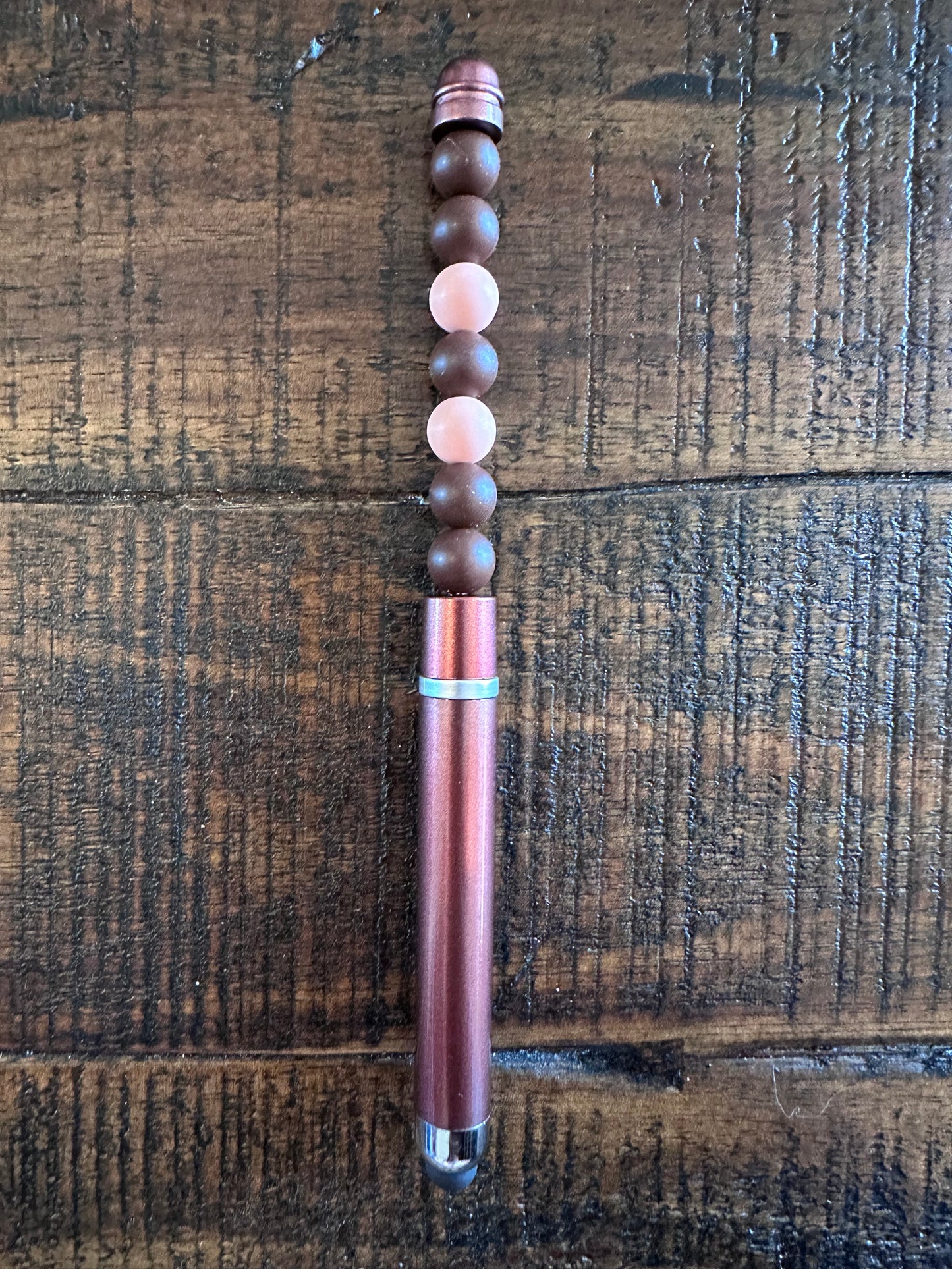 Beaded Pens & Styluses (Brown)
