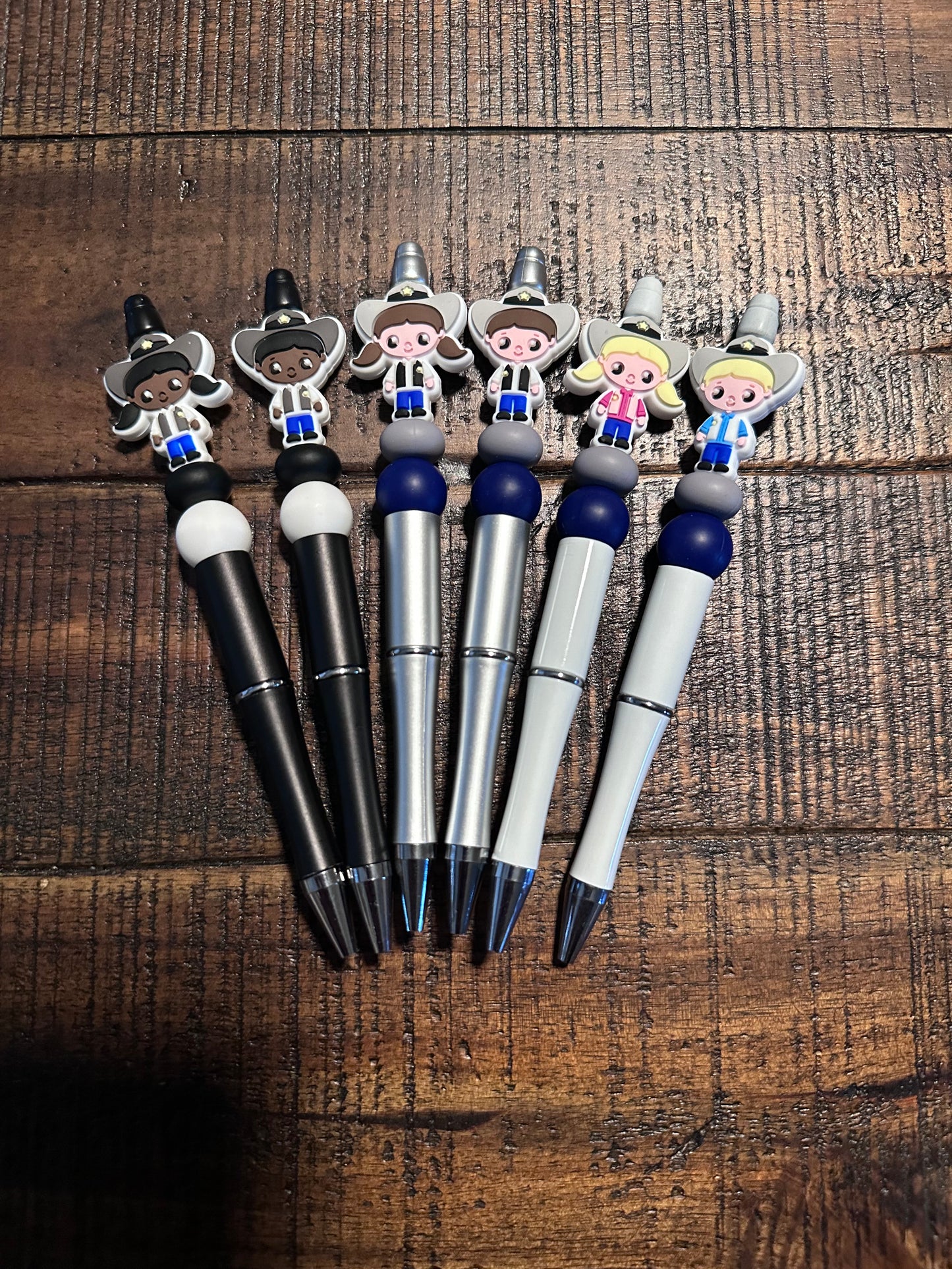 Cowboy and Cowgirl Beaded Pens
