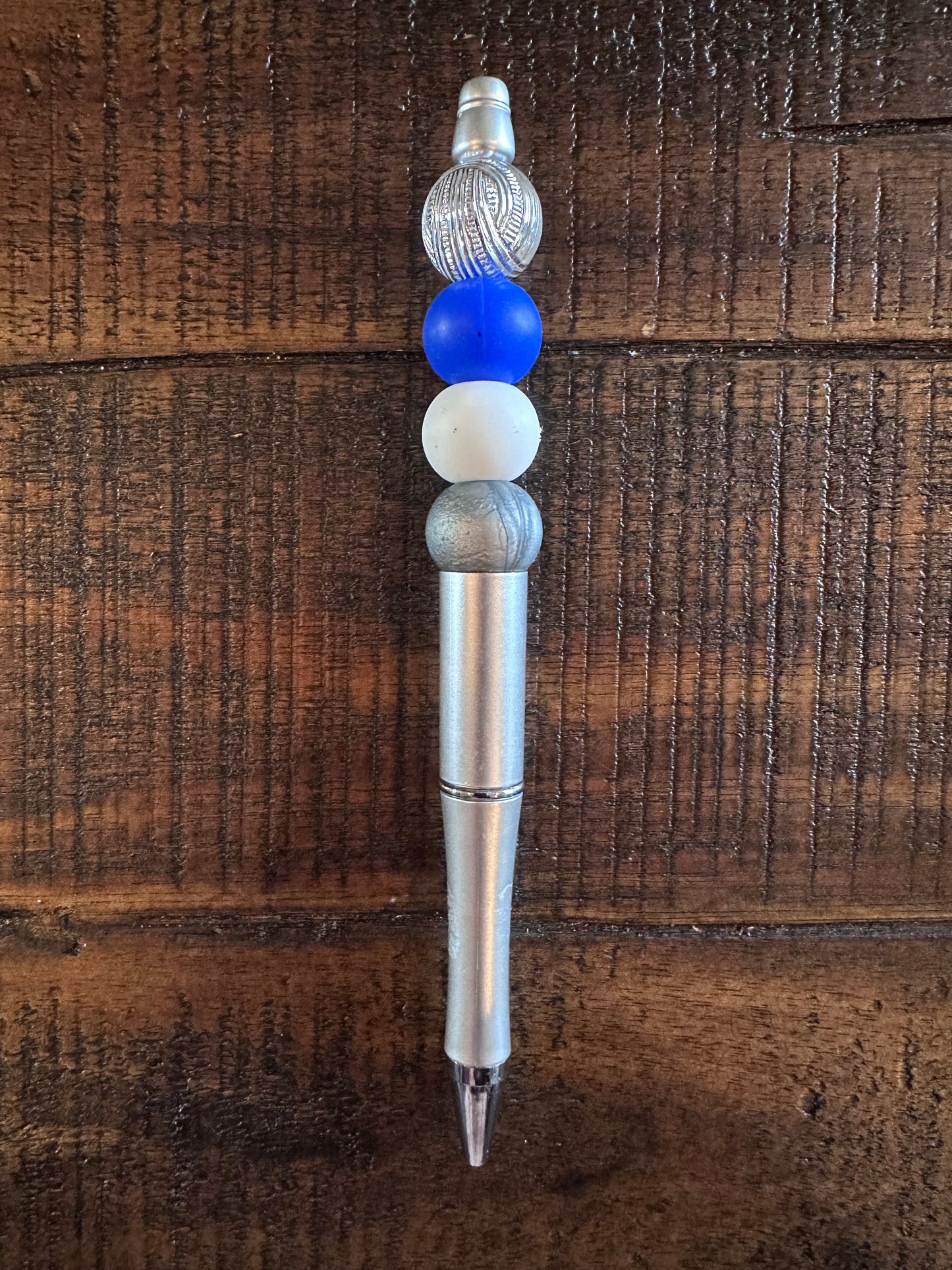 Beaded Pens & Styluses (Silver)