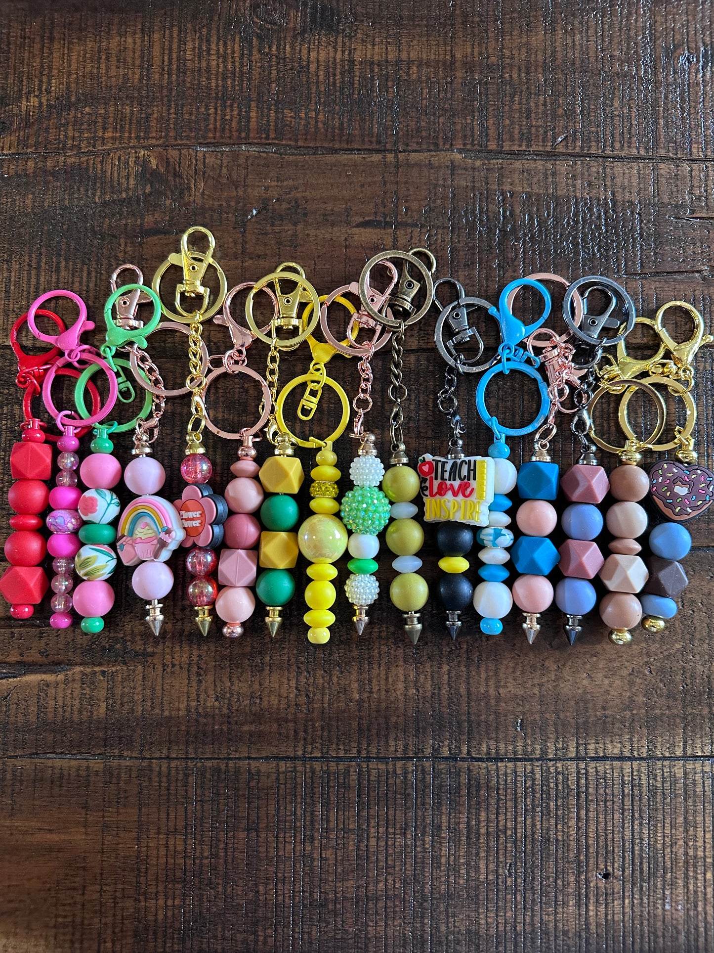 Beaded Keychains (Various Colors)