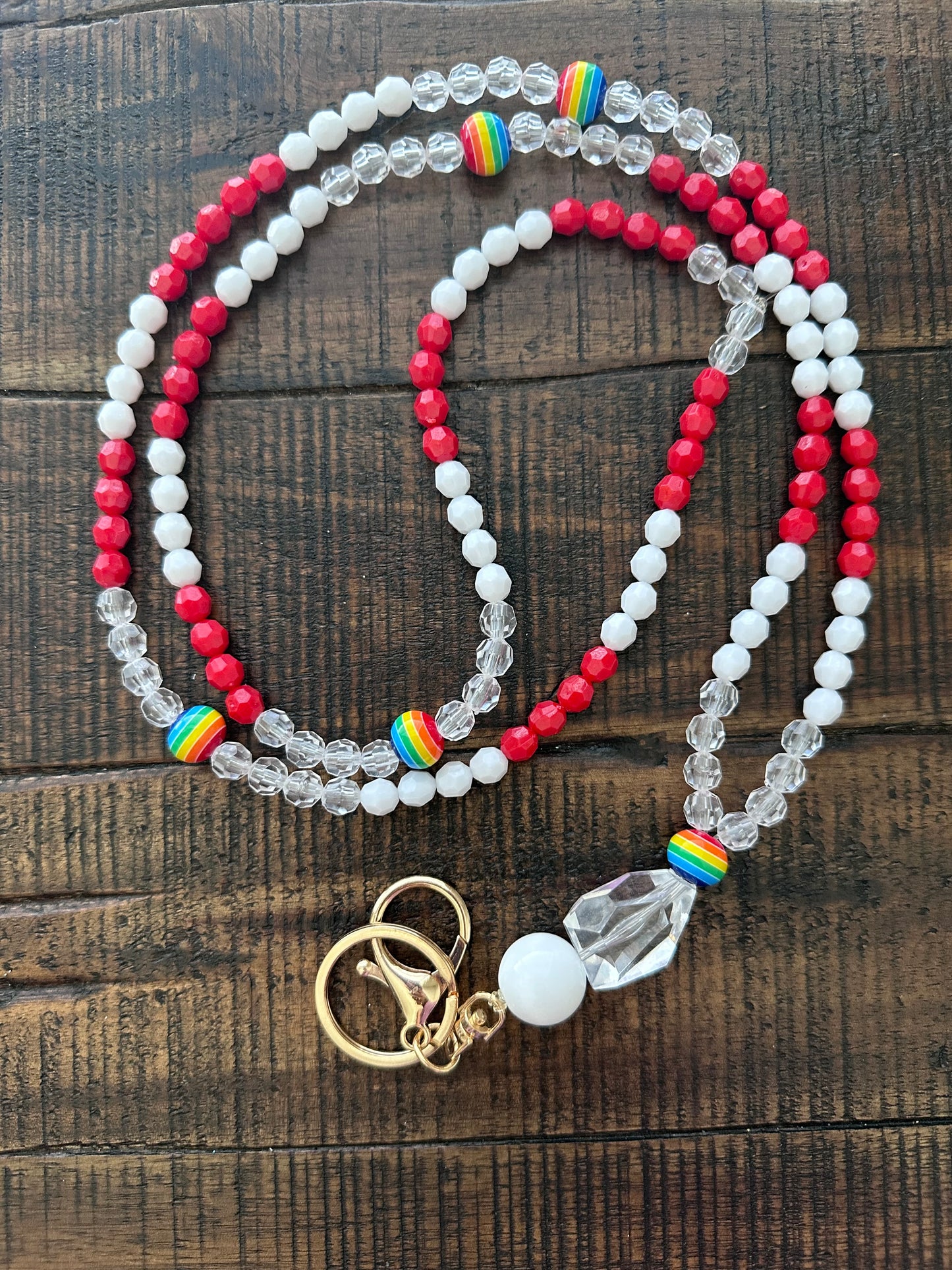 *Fully Beaded Lanyards (Various Colors)