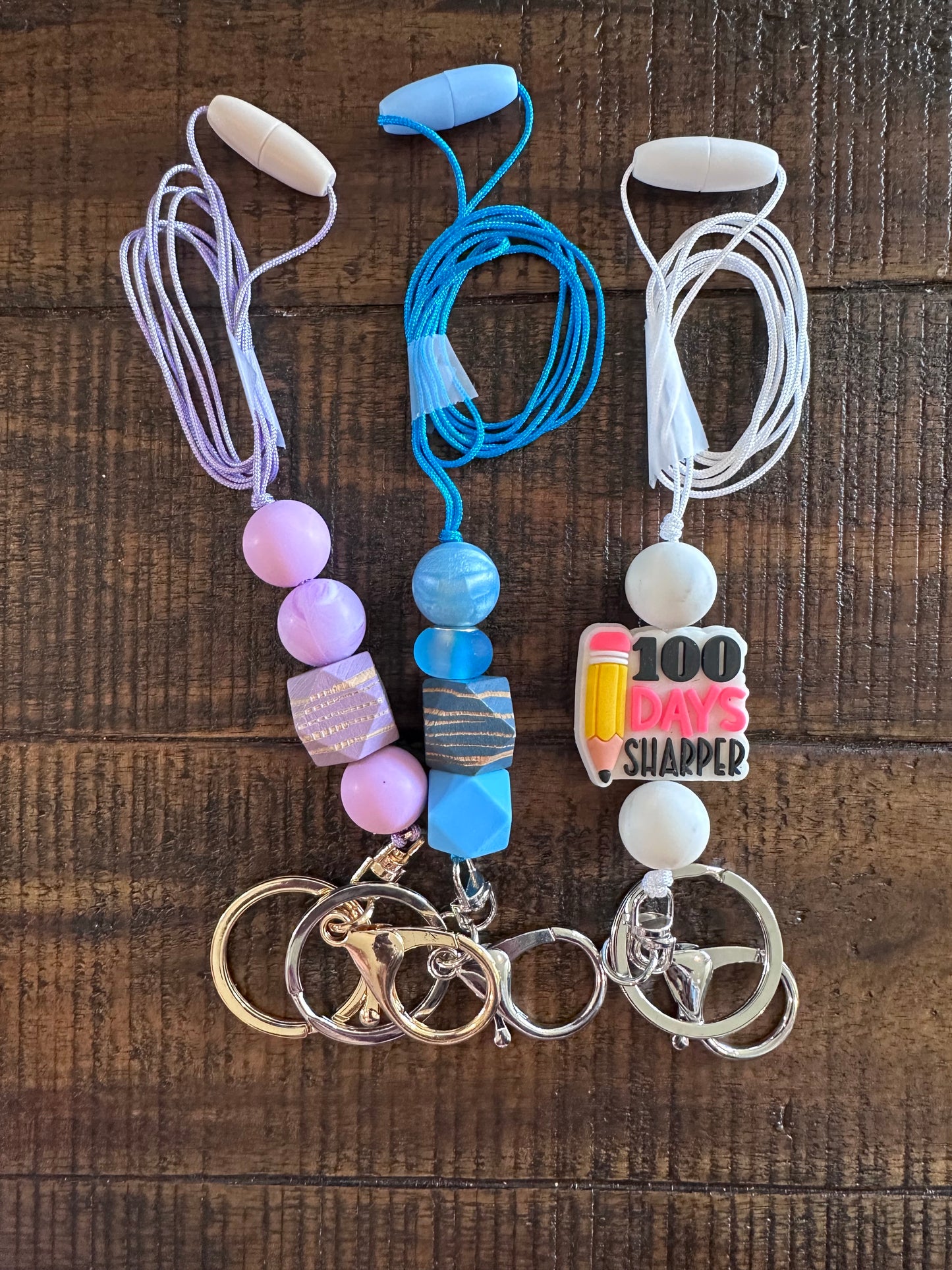 Beaded String Lanyards (Various Colors)