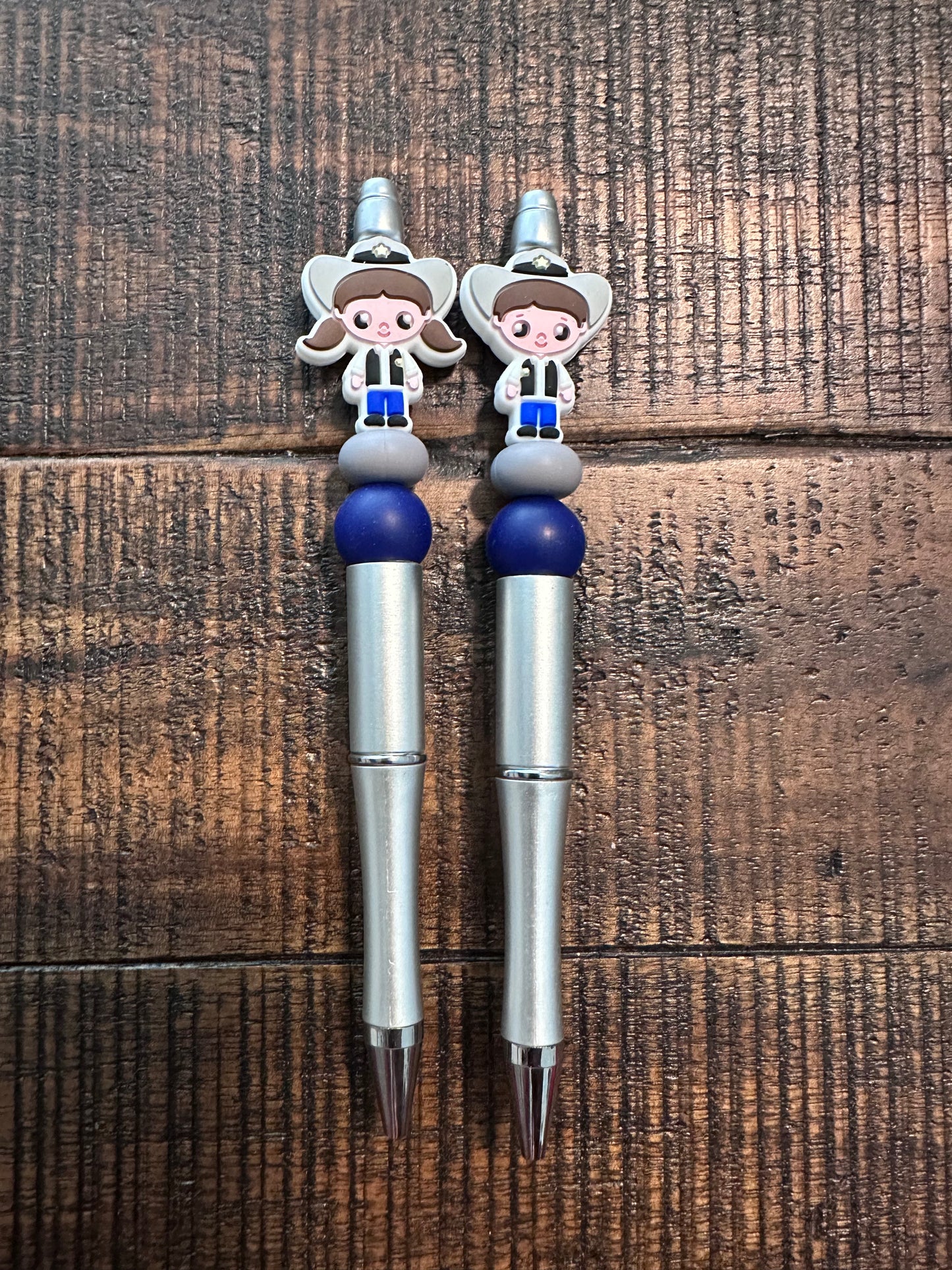 Cowboy and Cowgirl Beaded Pens