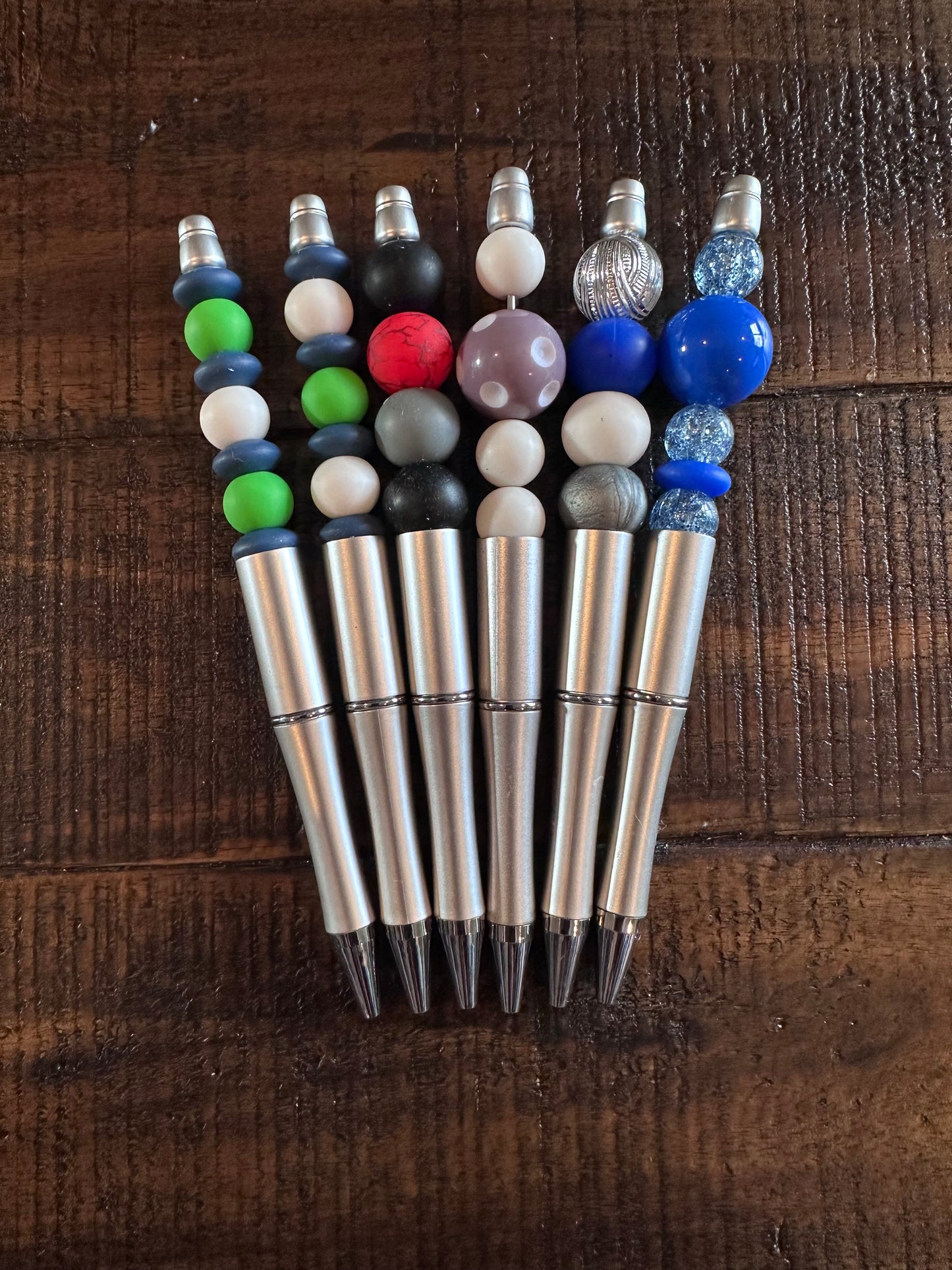 Beaded Pens & Styluses (Silver)