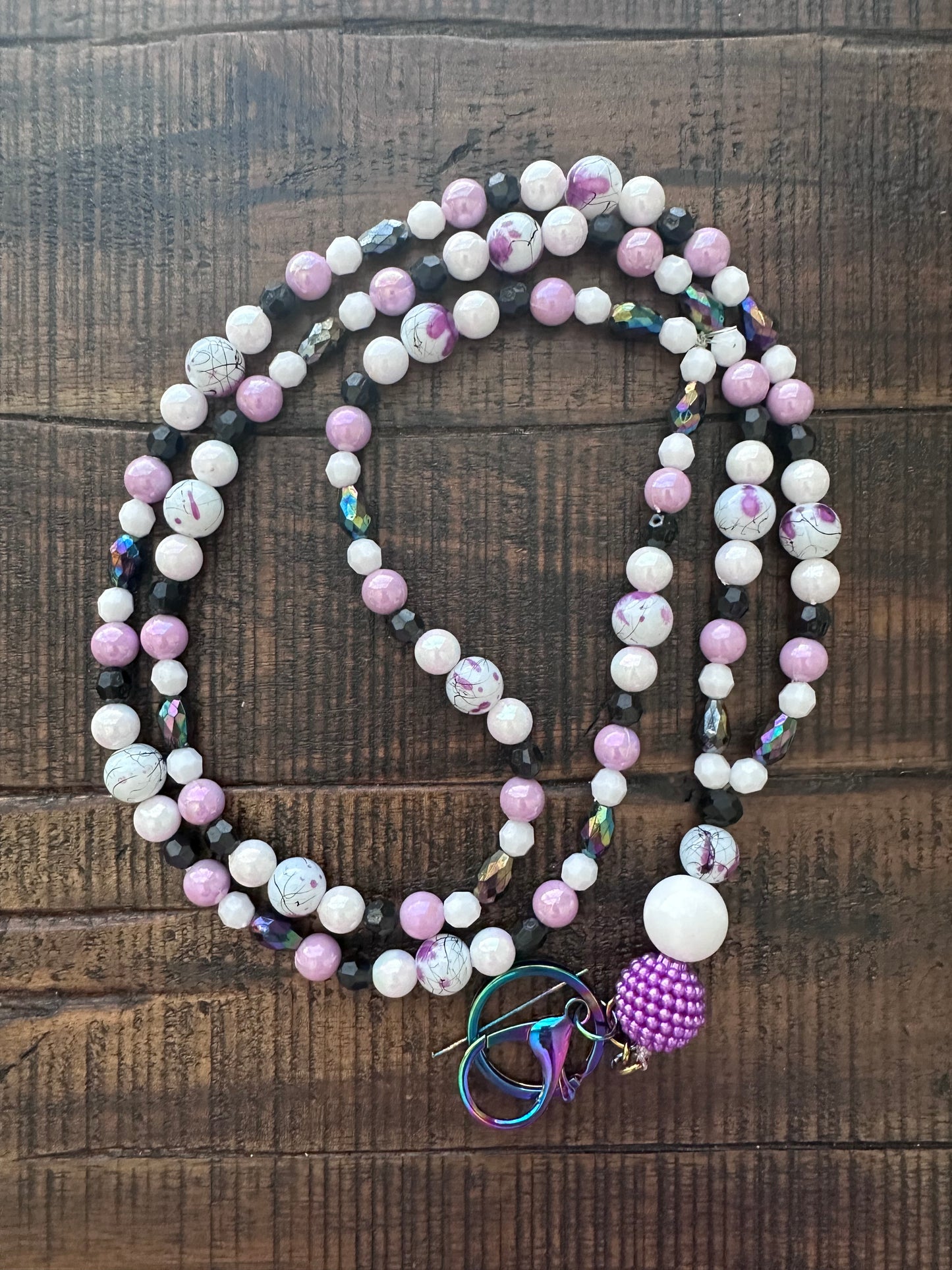 *Fully Beaded Lanyards (Various Colors)
