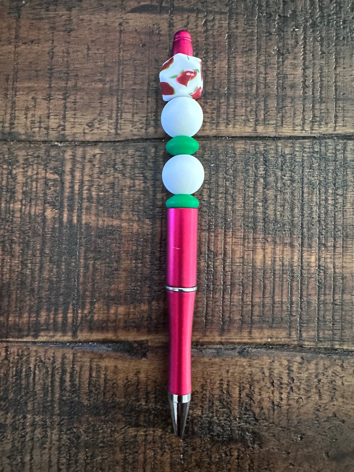 Beaded Pens & Styluses (Red)