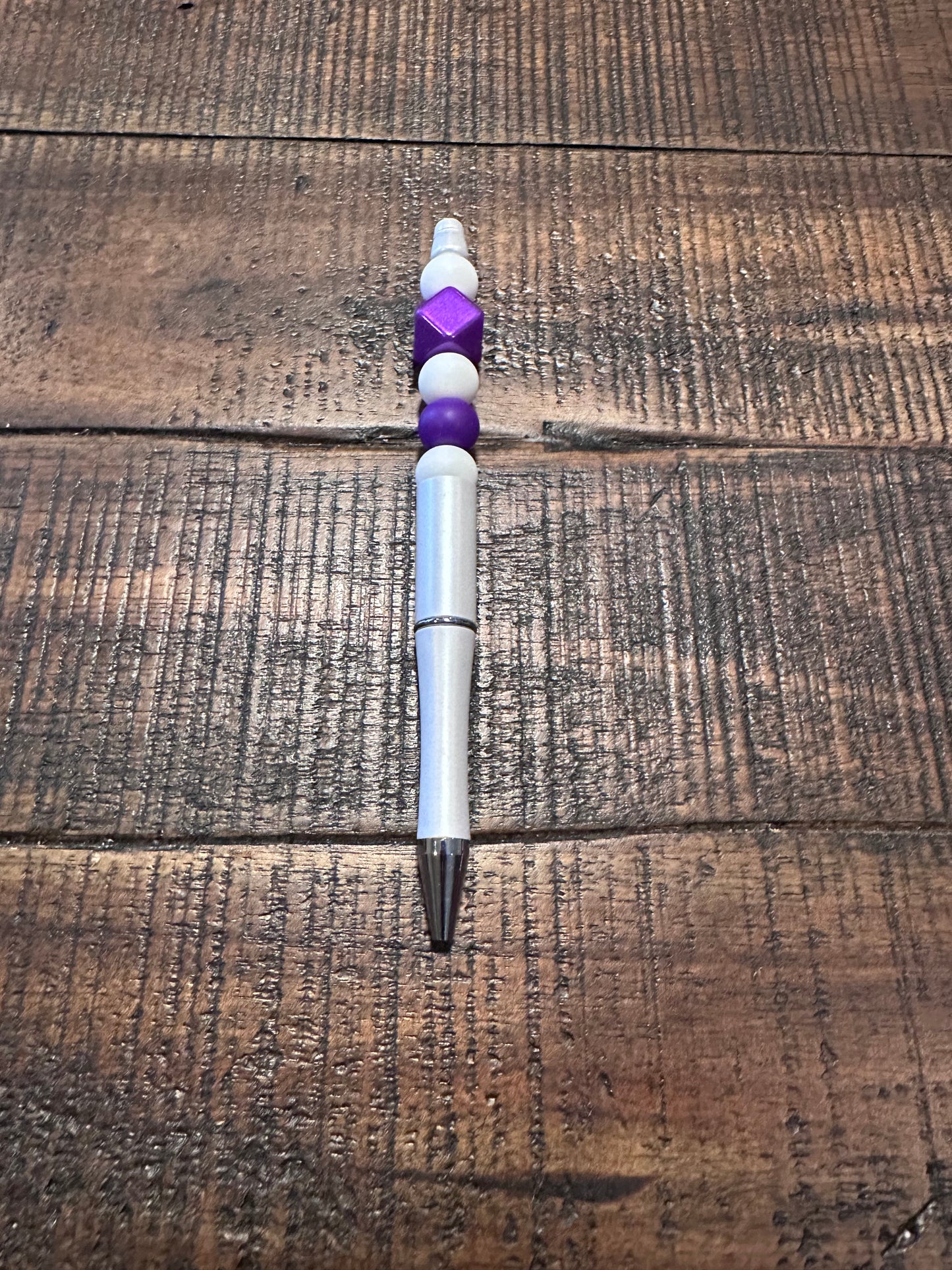 Beaded Pens & Styluses (White)