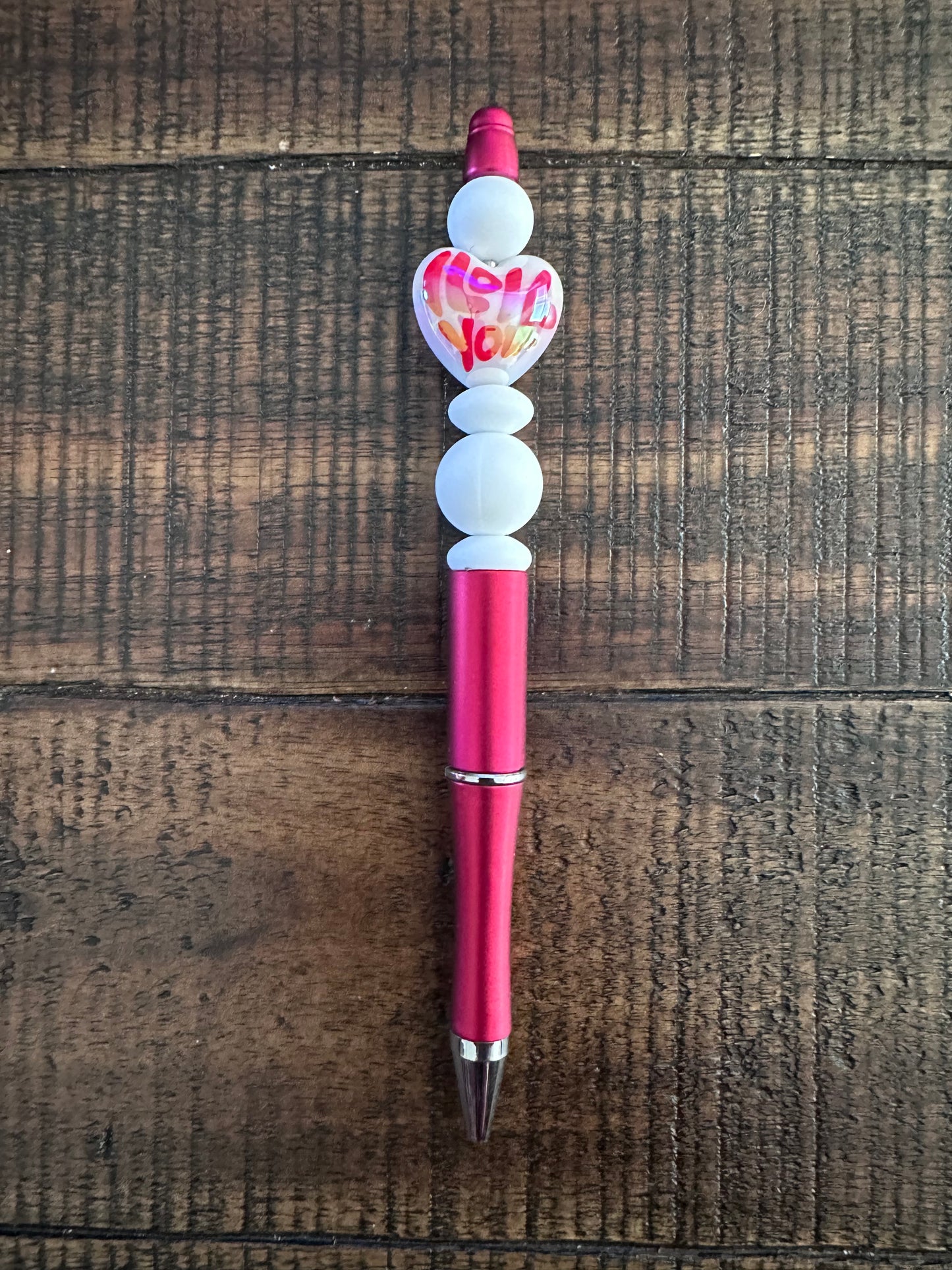 Beaded Pens & Styluses (Red)