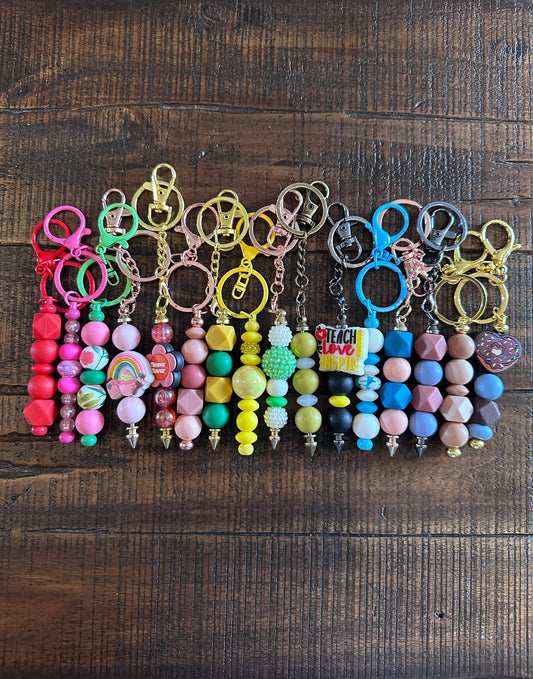Beaded Keychains (Various Colors)