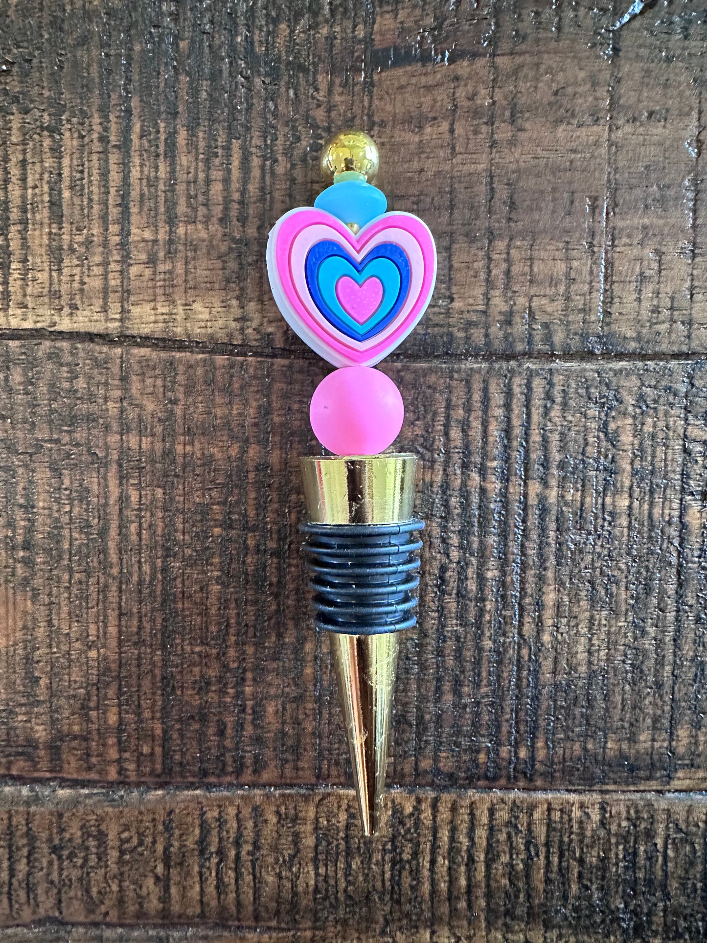 Beaded Bottle & Wine Stoppers (Various Colors)