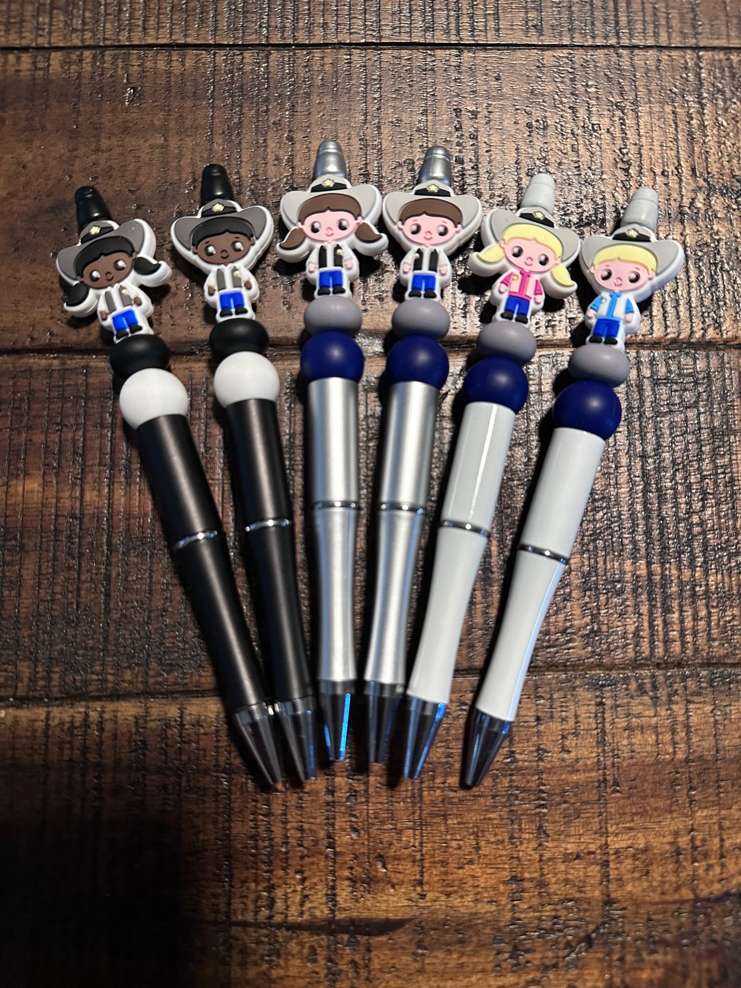 Cowboy and Cowgirl Beaded Pens