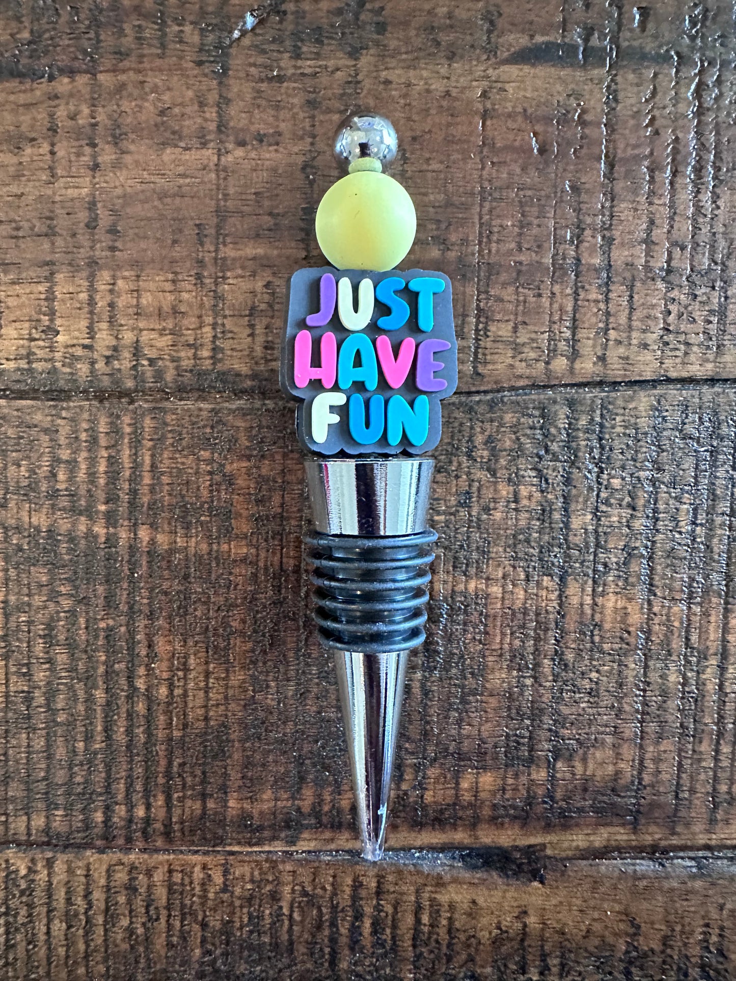 Beaded Bottle & Wine Stoppers (Various Colors)