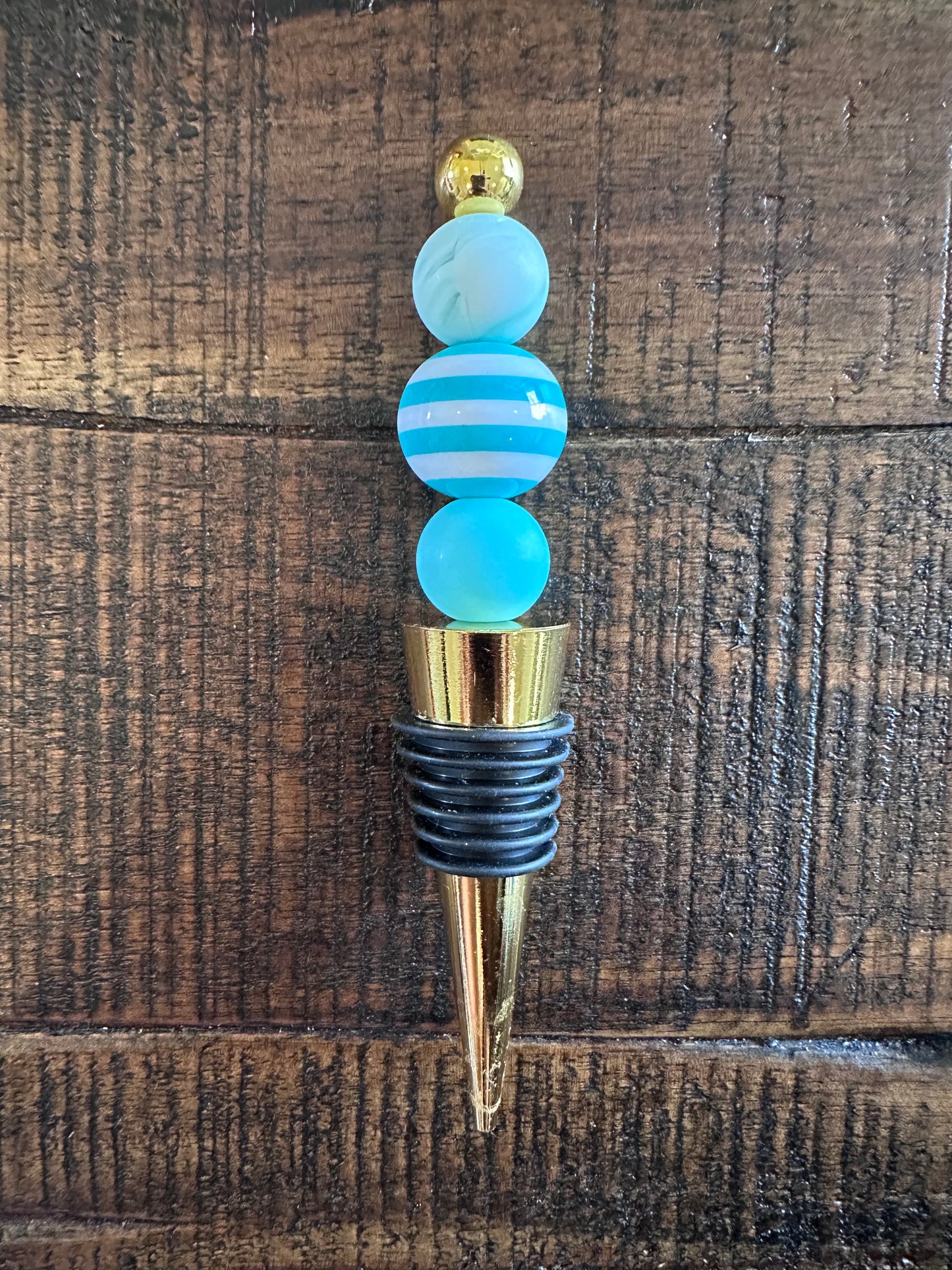 Beaded Bottle & Wine Stoppers (Various Colors)