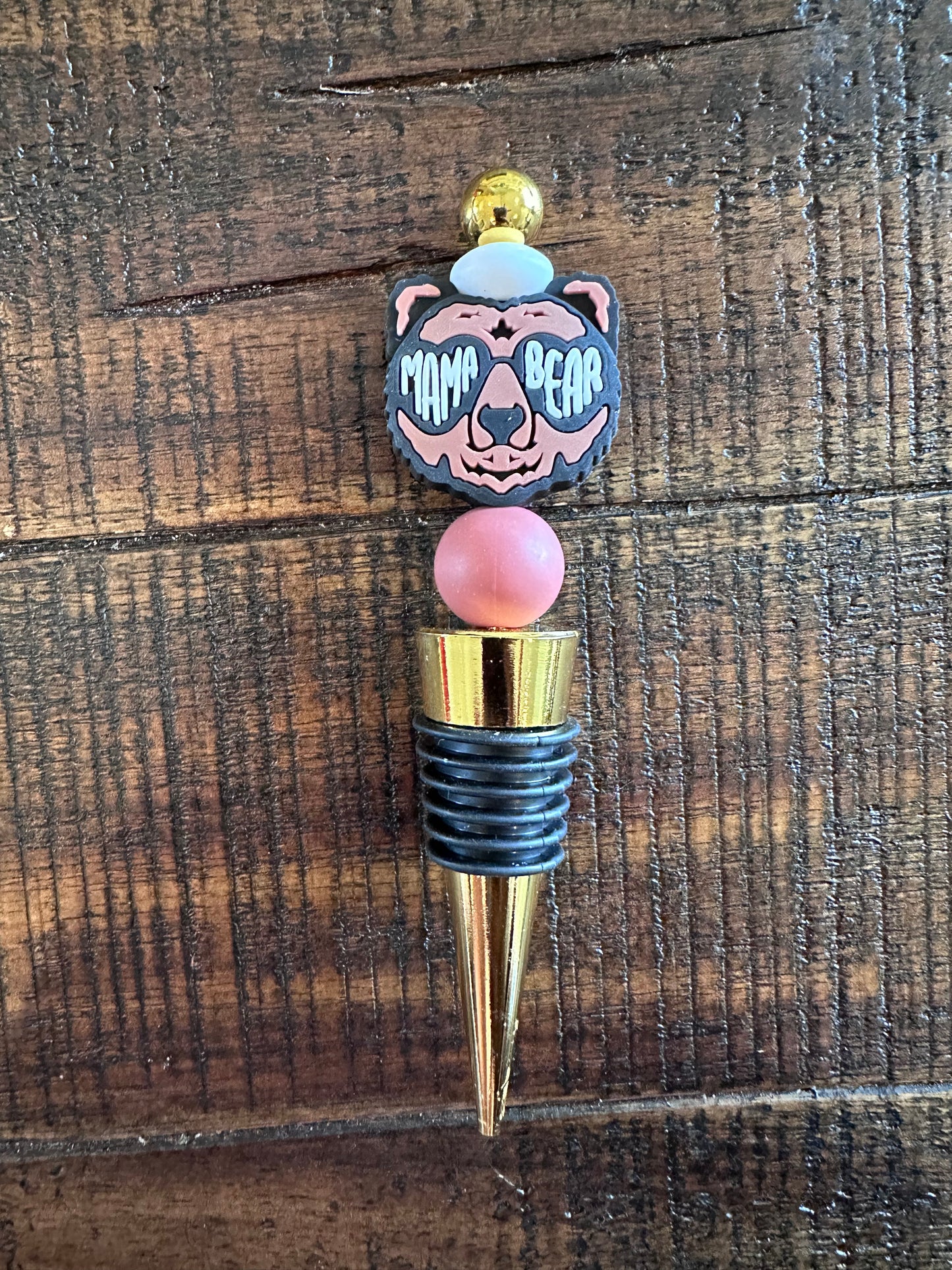 Beaded Bottle & Wine Stoppers (Various Colors)