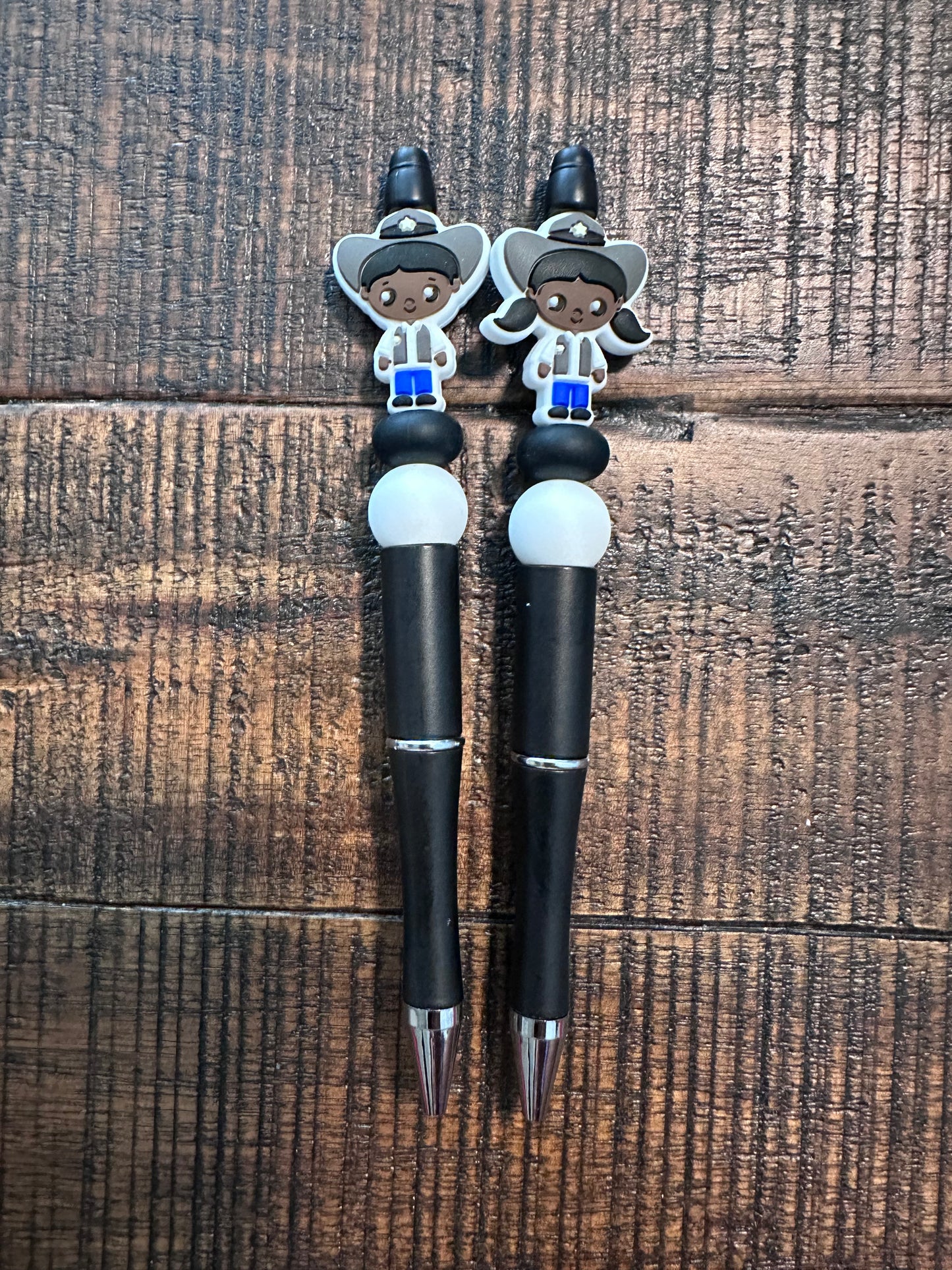 Cowboy and Cowgirl Beaded Pens