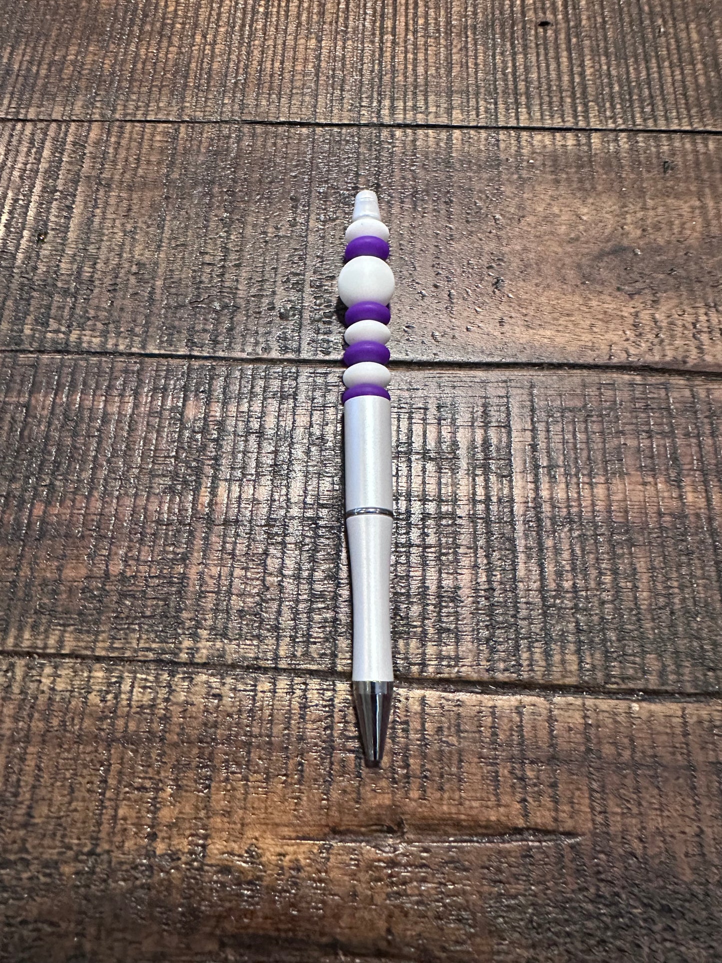 Beaded Pens & Styluses (White)