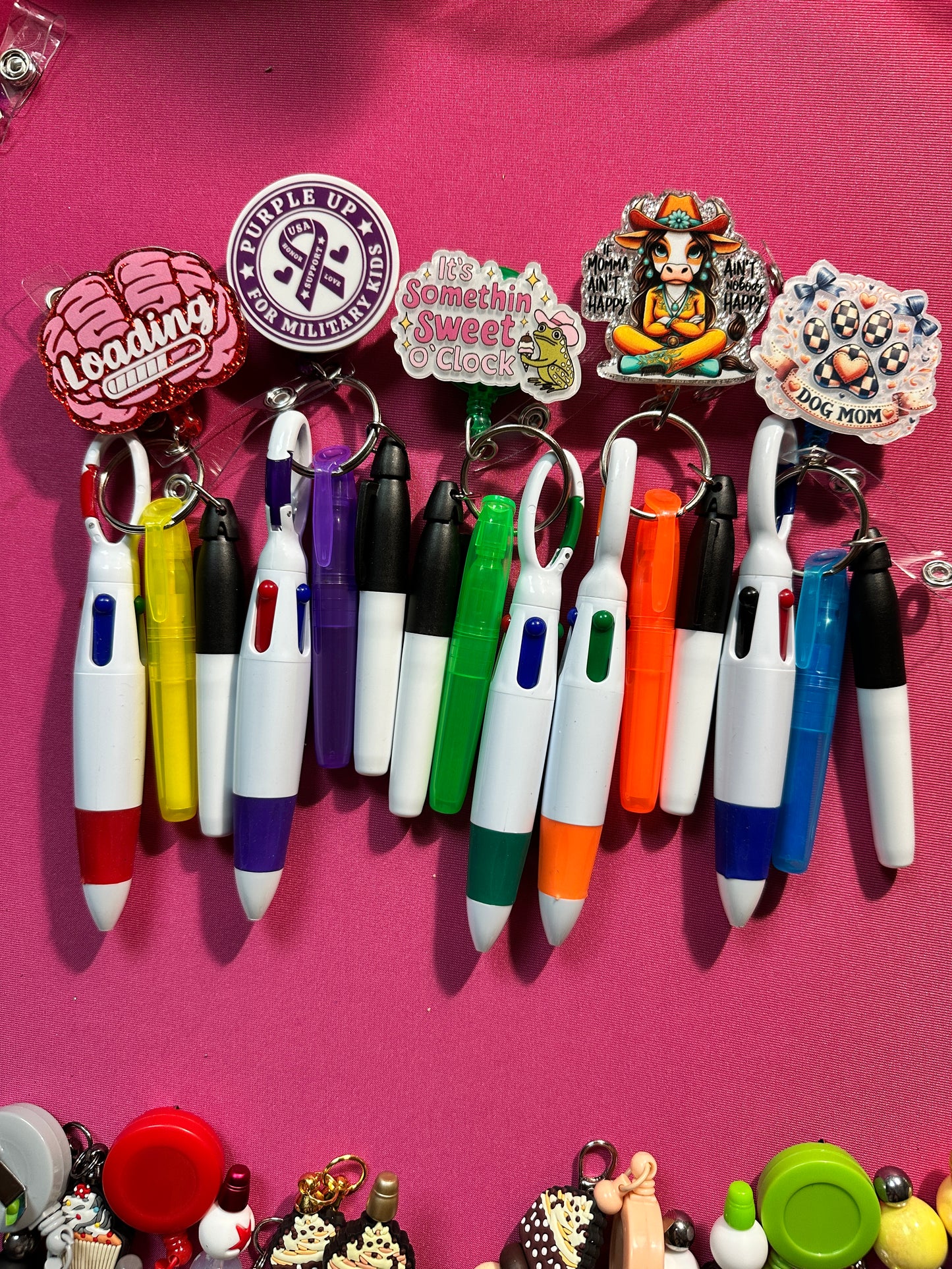 Badge Holder Sets: Pen Highlighter & Marker