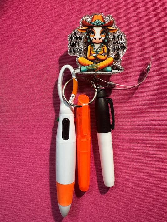 Badge Holder Sets: Pen Highlighter & Marker