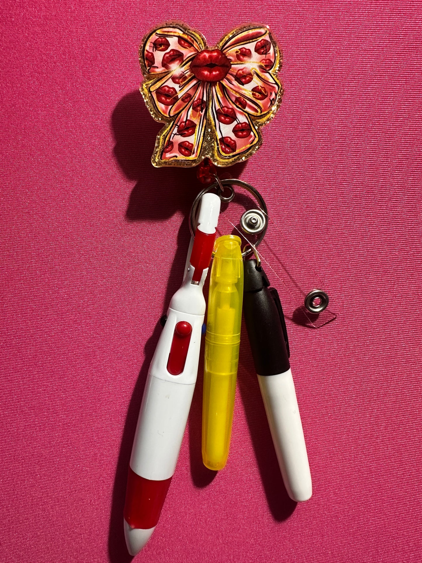 Badge Holder Sets: Pen Highlighter & Marker