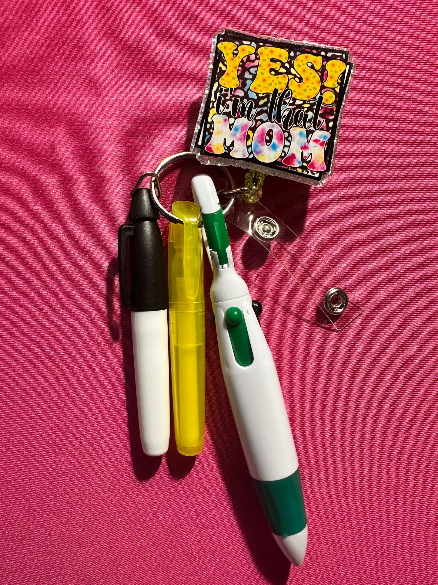 Badge Holder Sets: Pen Highlighter & Marker