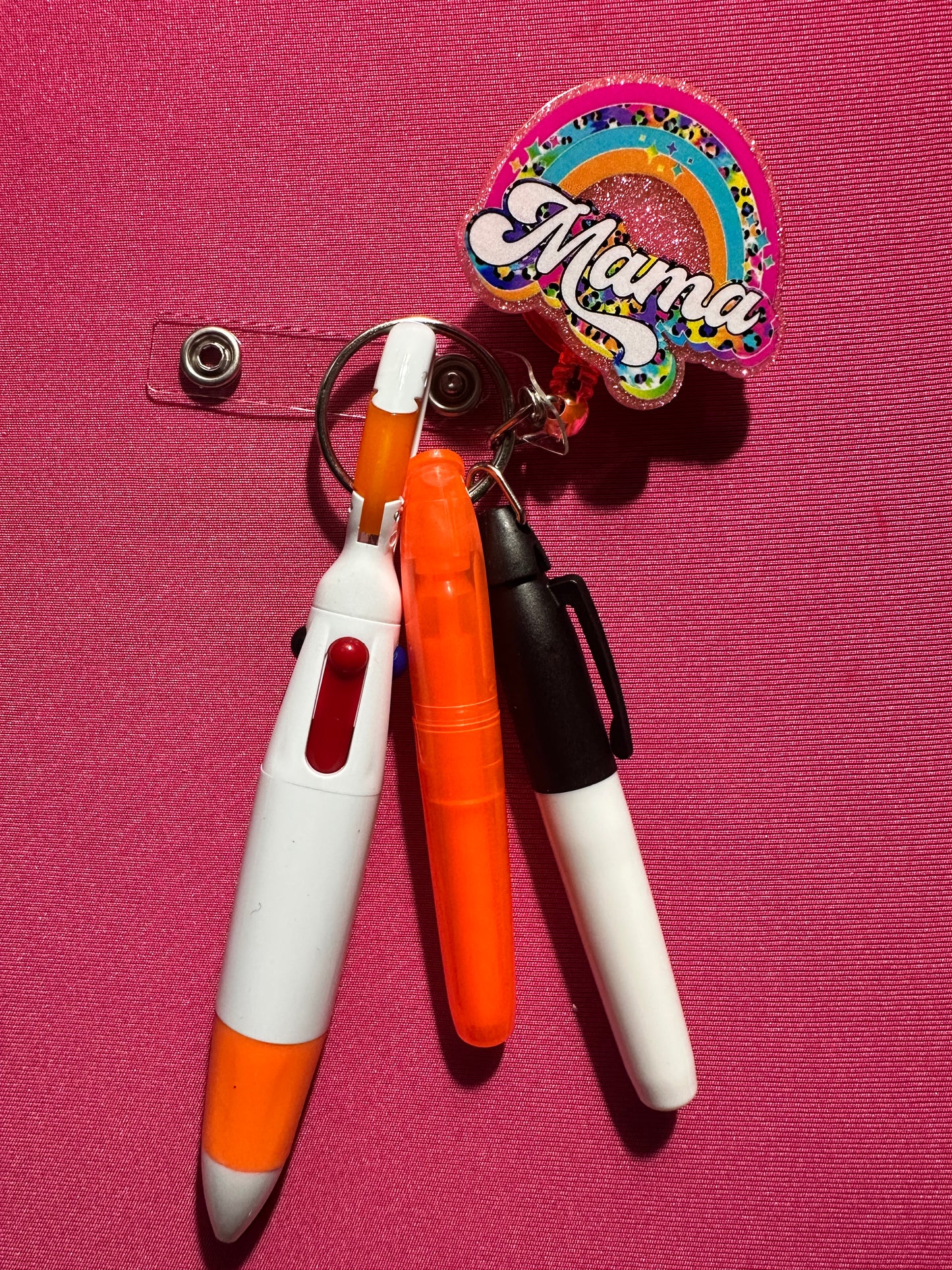 Badge Holder Sets: Pen Highlighter & Marker