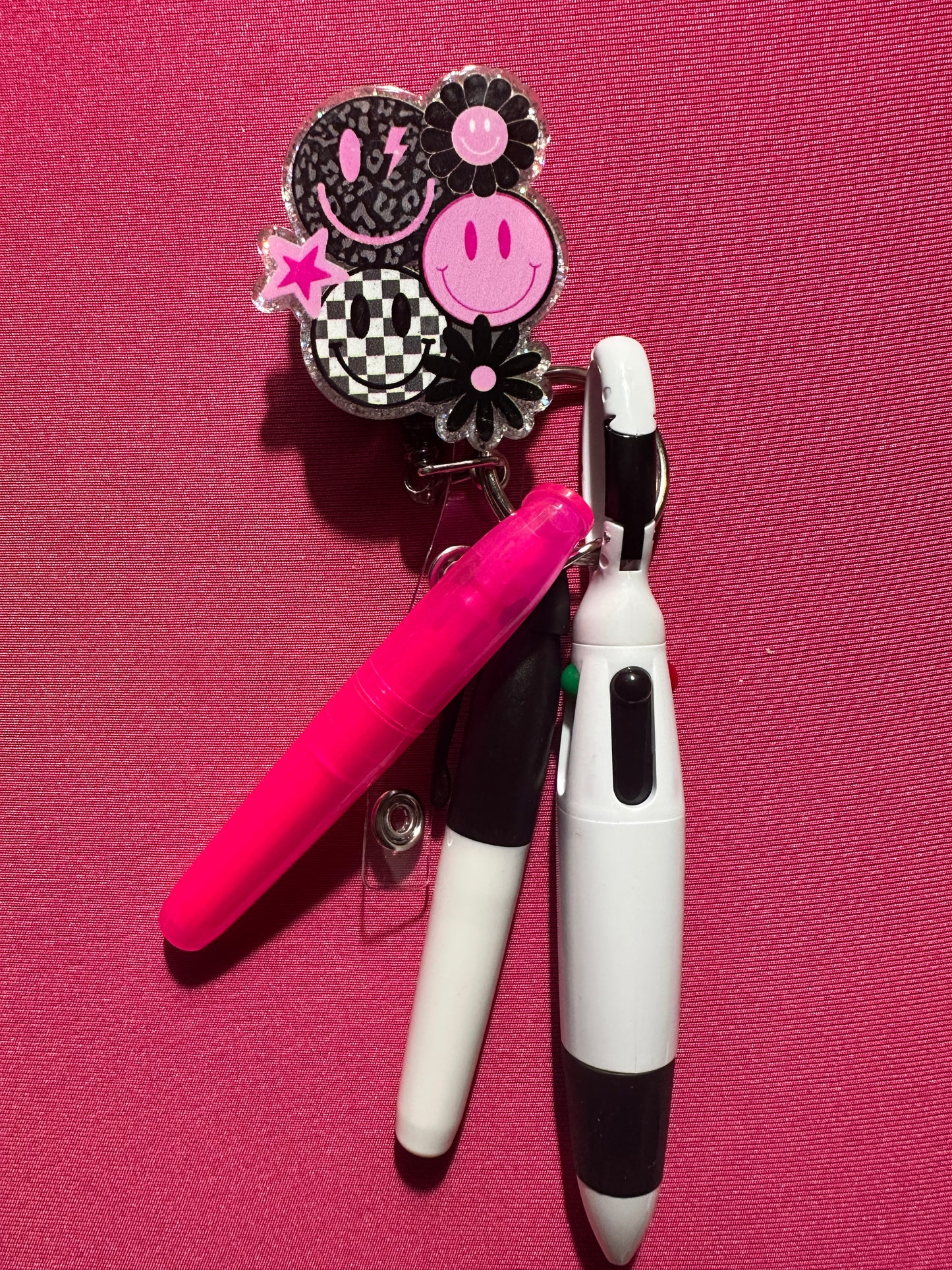 Badge Holder Sets: Pen Highlighter & Marker