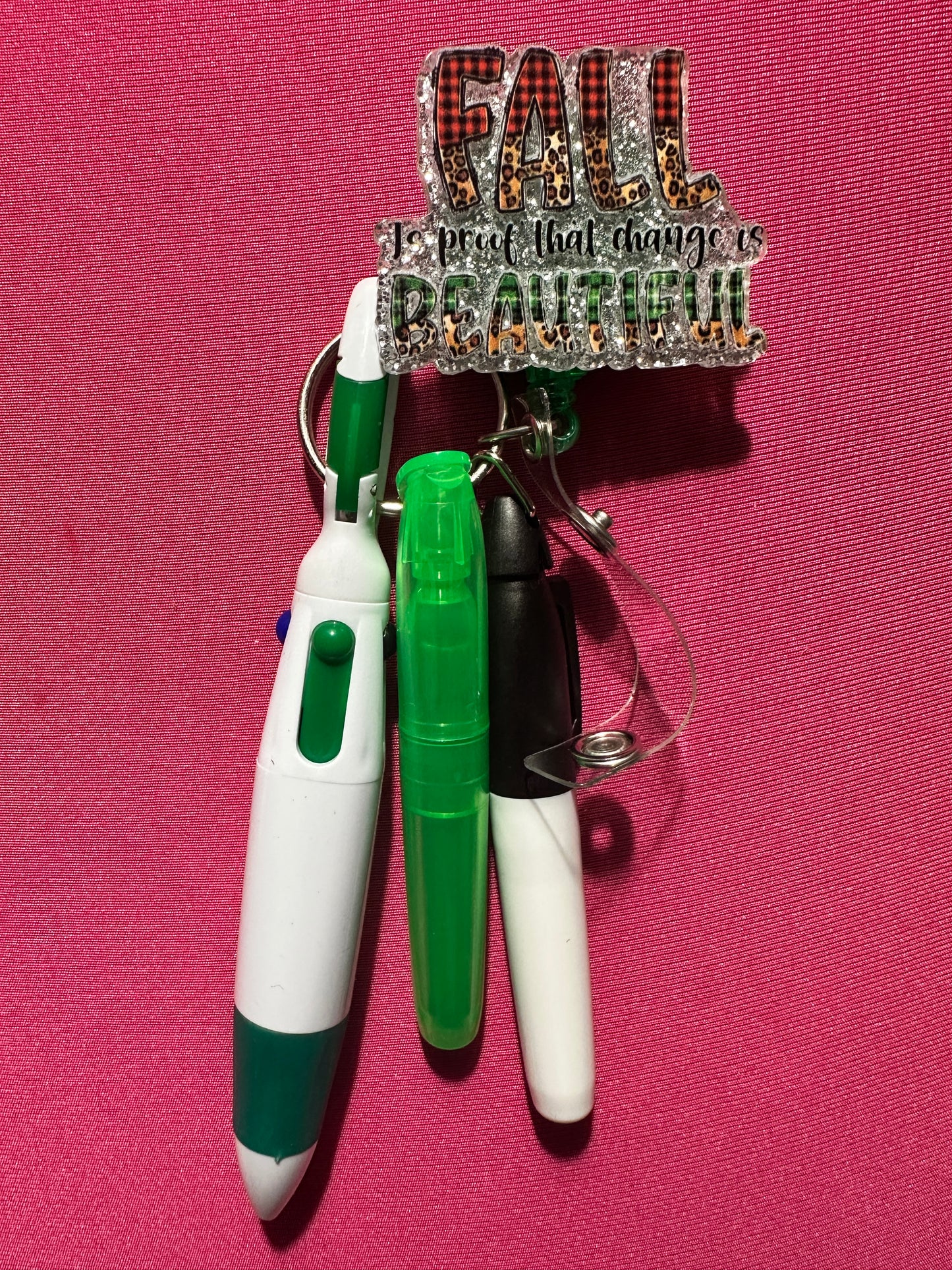 Badge Holder Sets: Pen Highlighter & Marker
