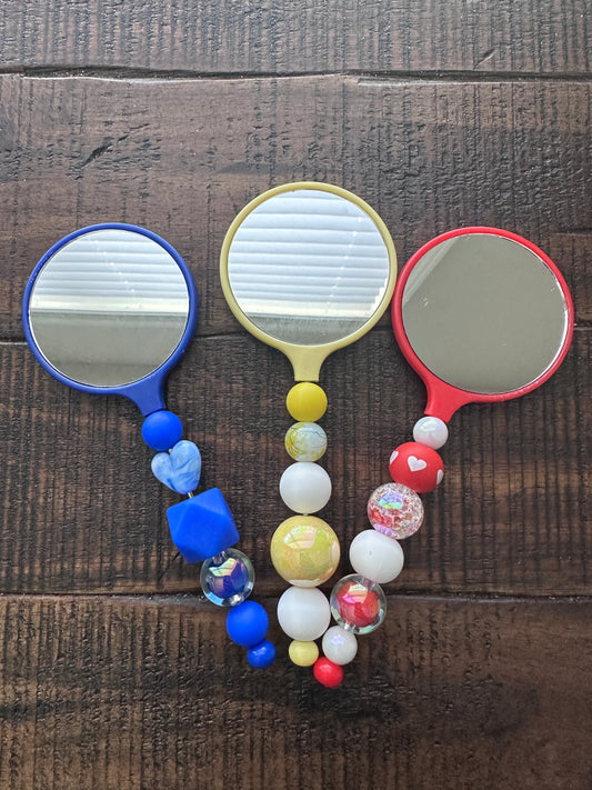 Beaded Face Mirrors (Various Colors)