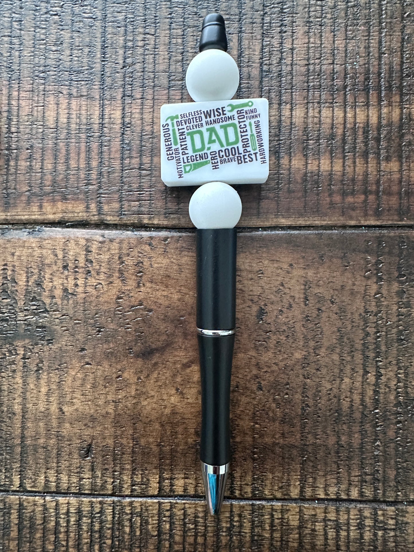 Dad Themed-Beaded Pens, Styluses, & Keychains