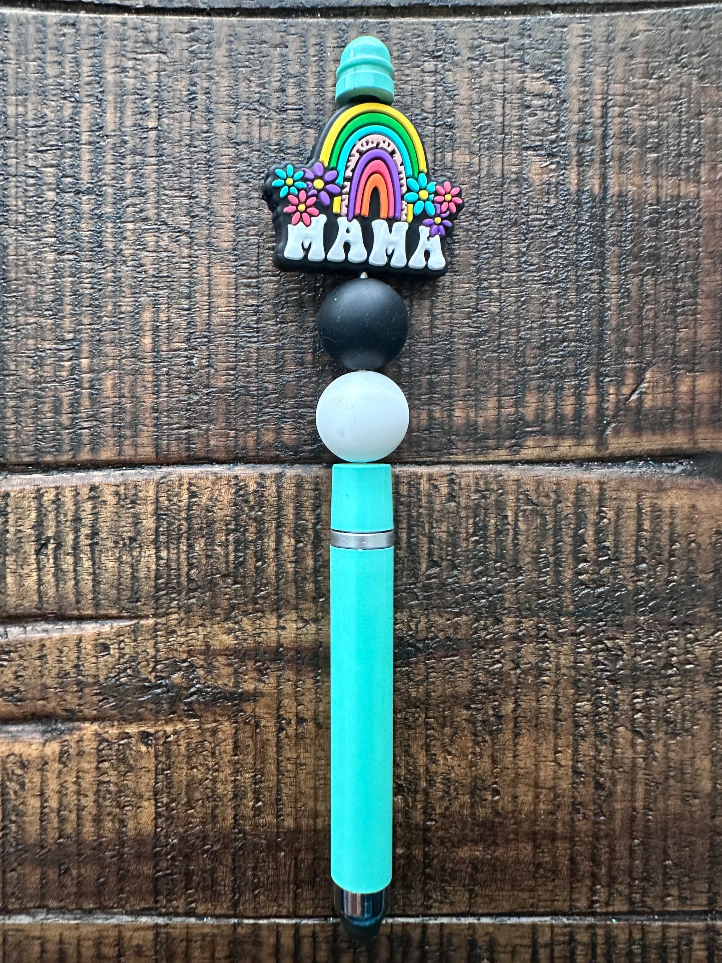 Mom Themed-Beaded Pens, Styluses, & Keychains