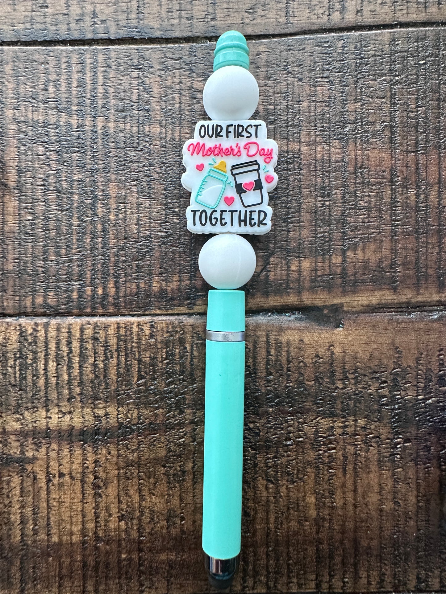 Mom Themed-Beaded Pens, Styluses, & Keychains