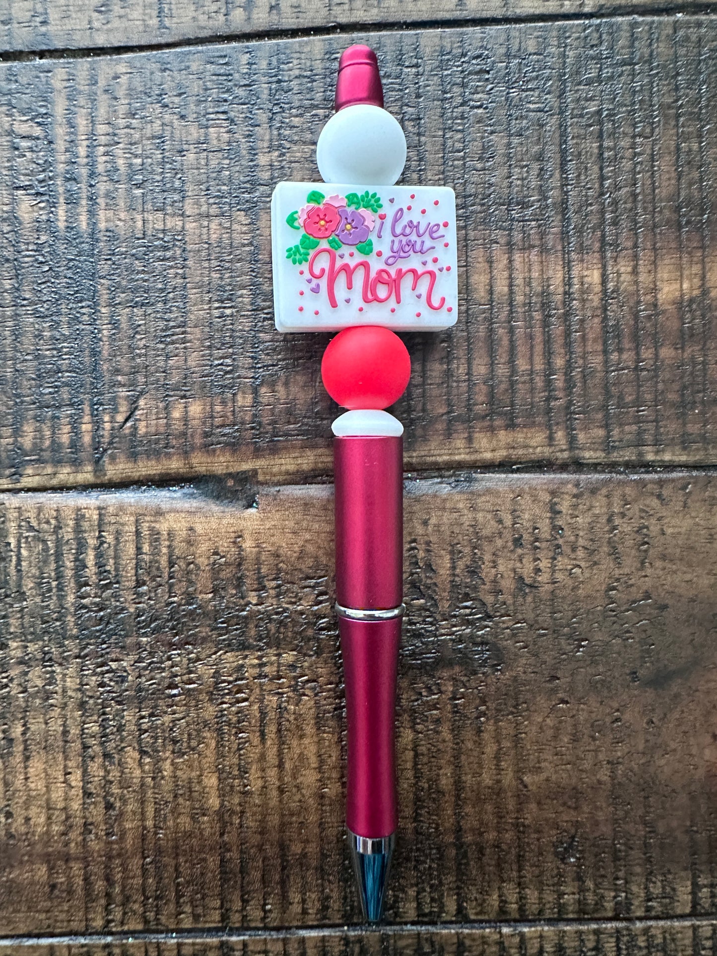 Mom Themed-Beaded Pens, Styluses, & Keychains