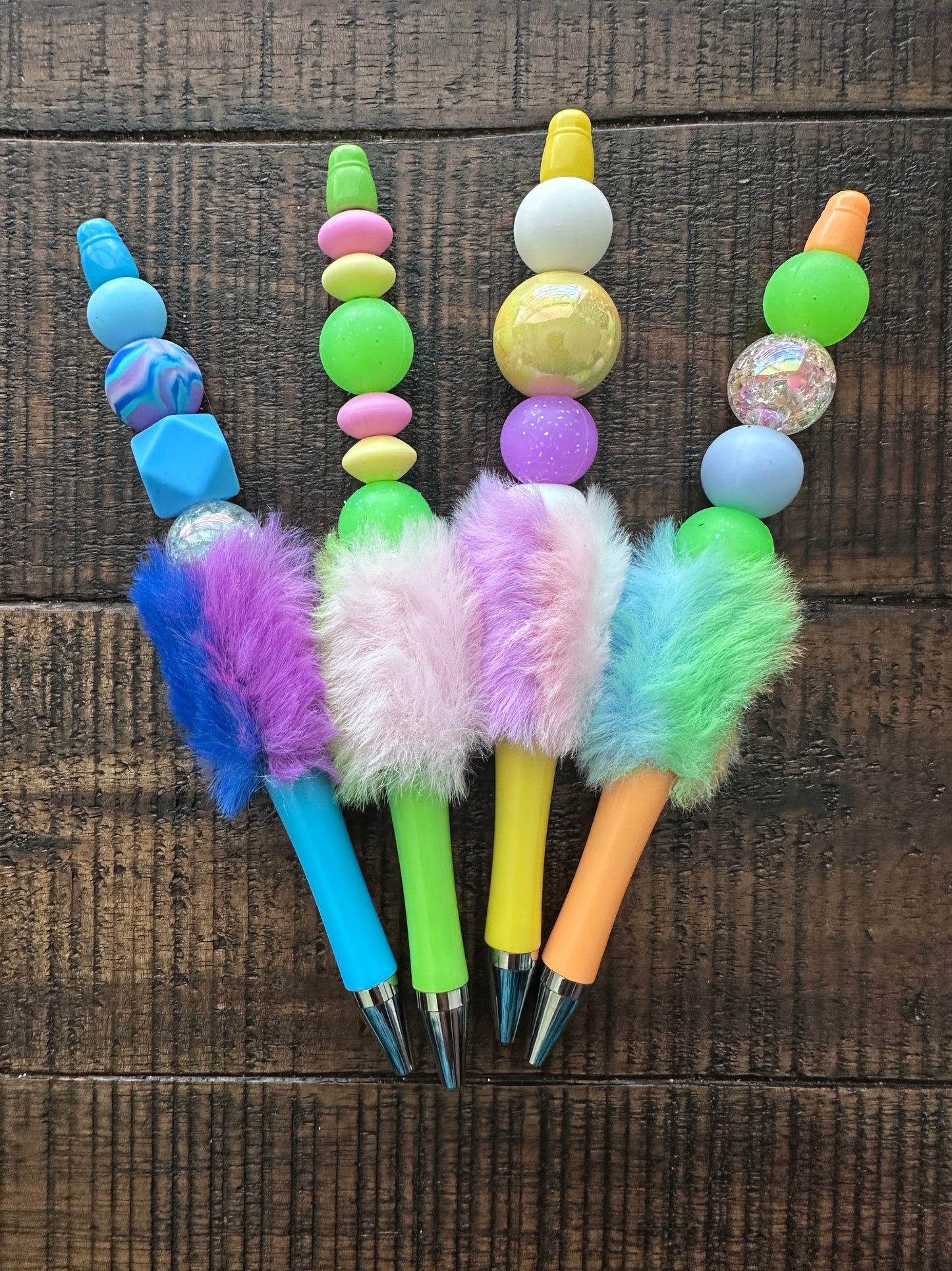 Fuzzy Beaded Pens & Styluses