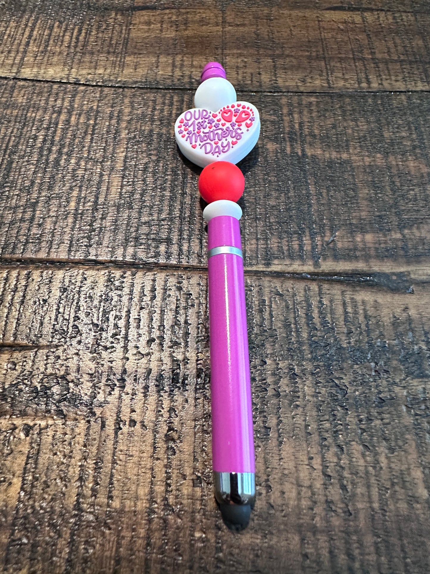 Mom Themed-Beaded Pens, Styluses, & Keychains