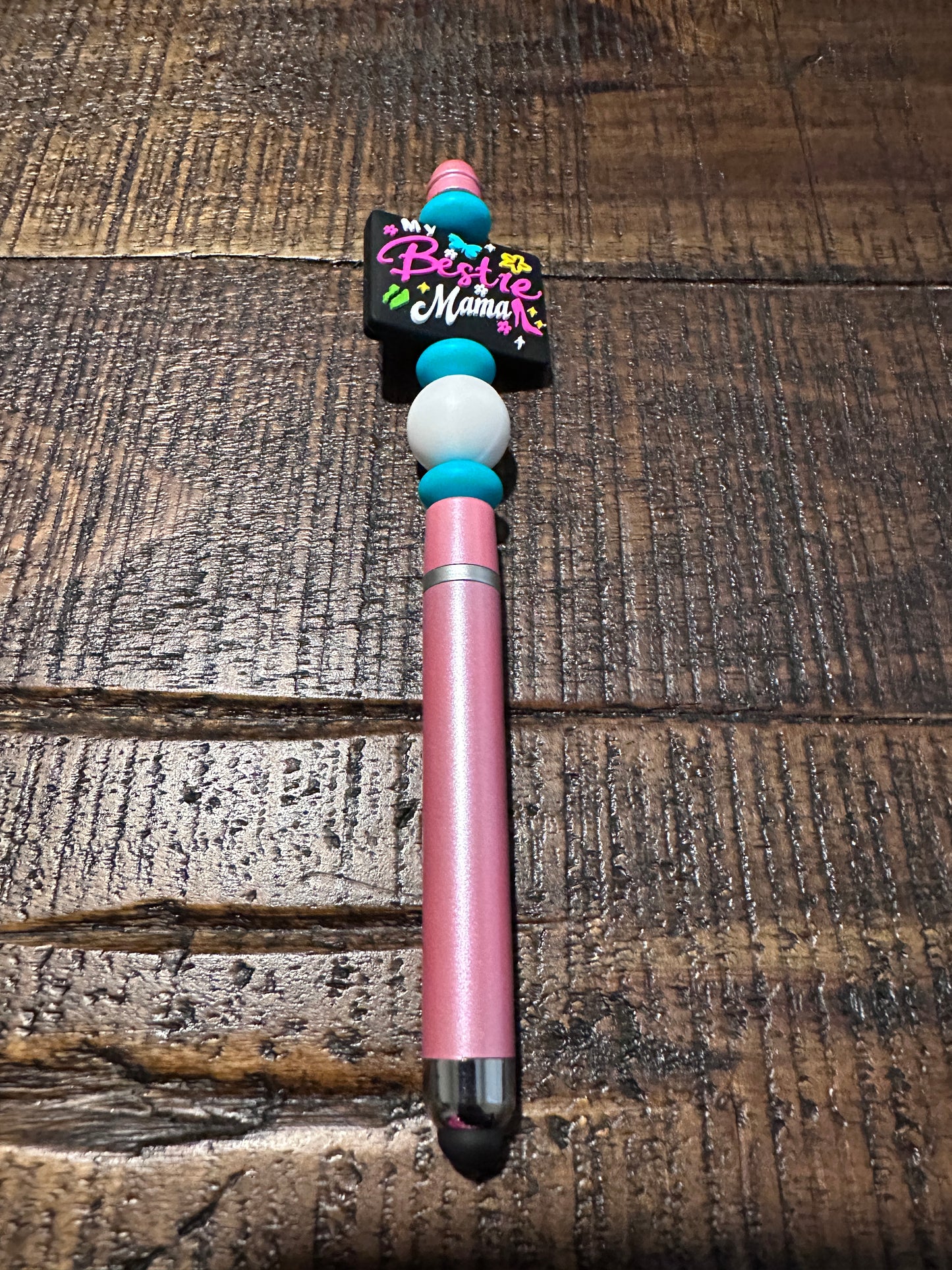 Mom Themed-Beaded Pens, Styluses, & Keychains