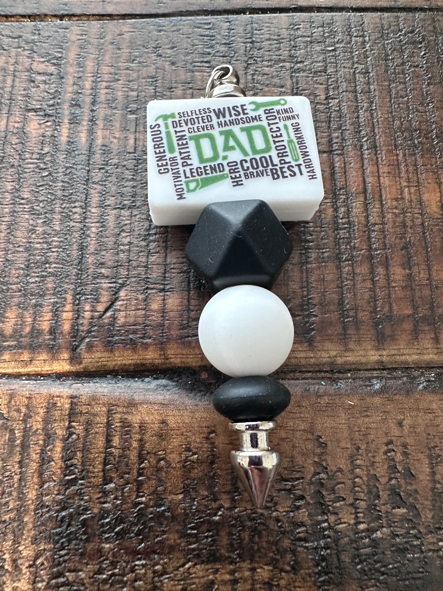Dad Themed-Beaded Pens, Styluses, & Keychains