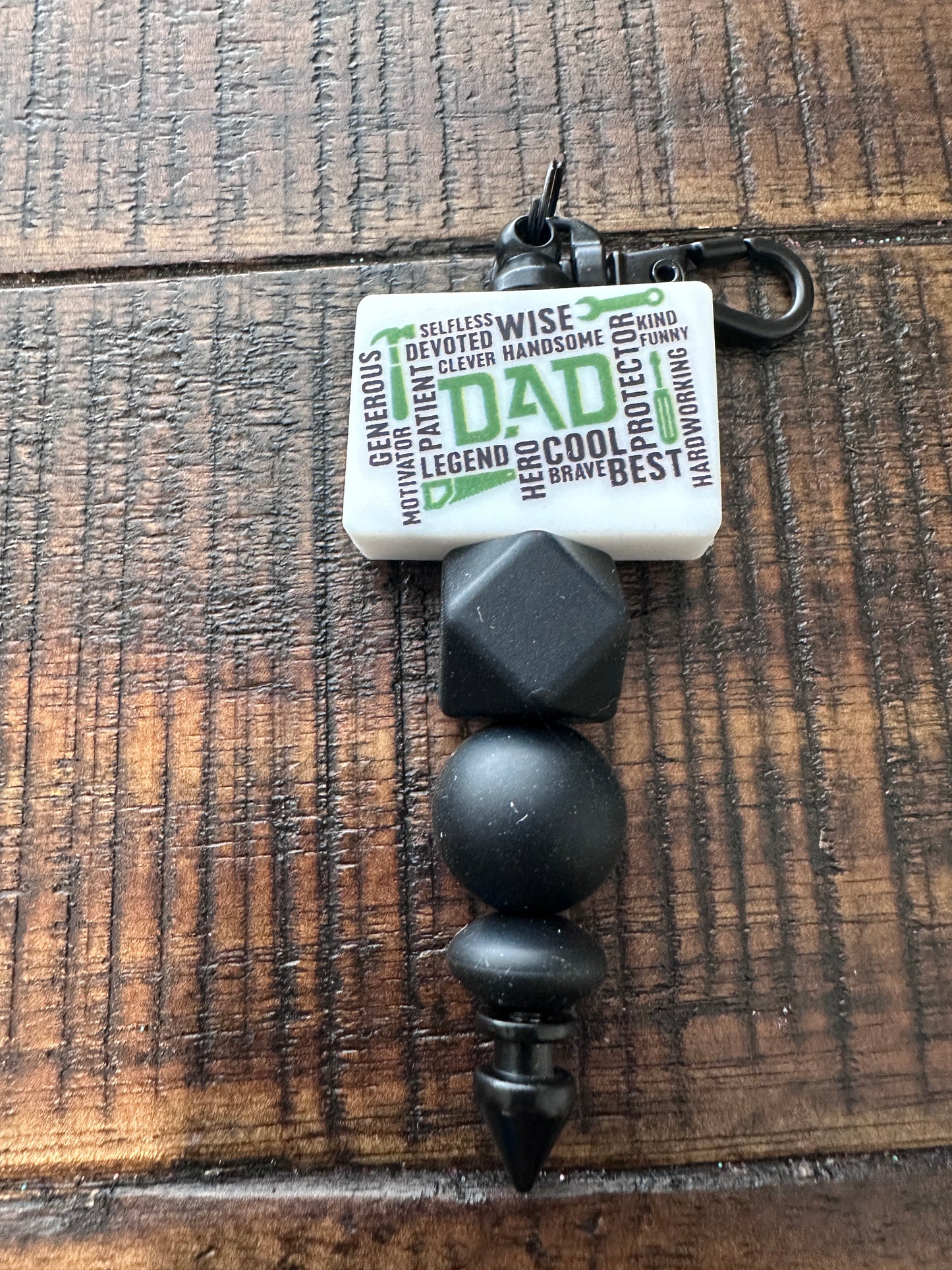 Dad Themed-Beaded Pens, Styluses, & Keychains