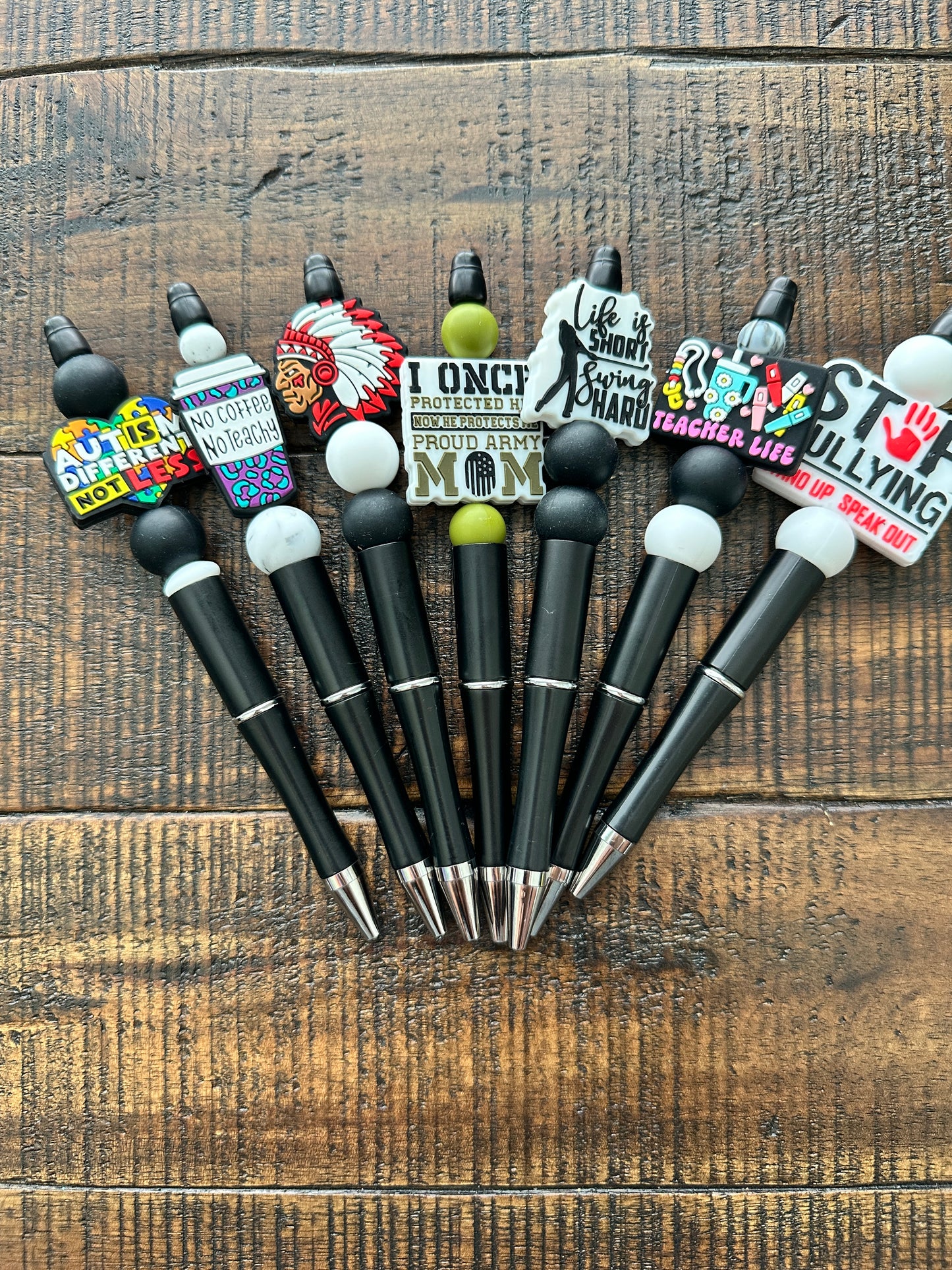 Beaded Pens & Styluses (Black)