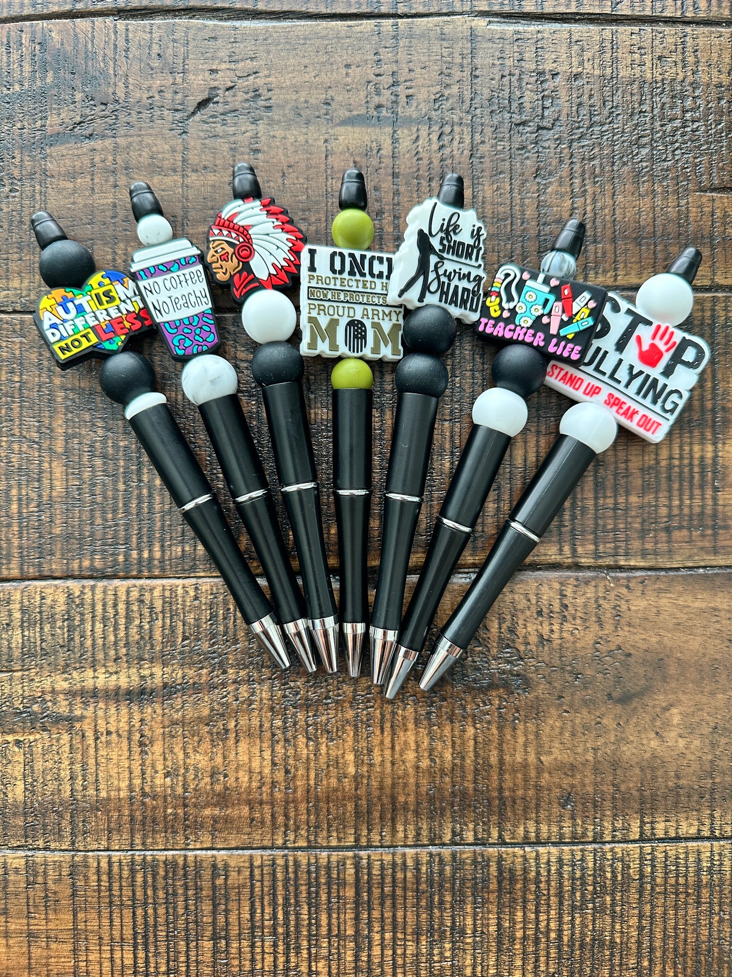 Beaded Pens & Styluses (Black)