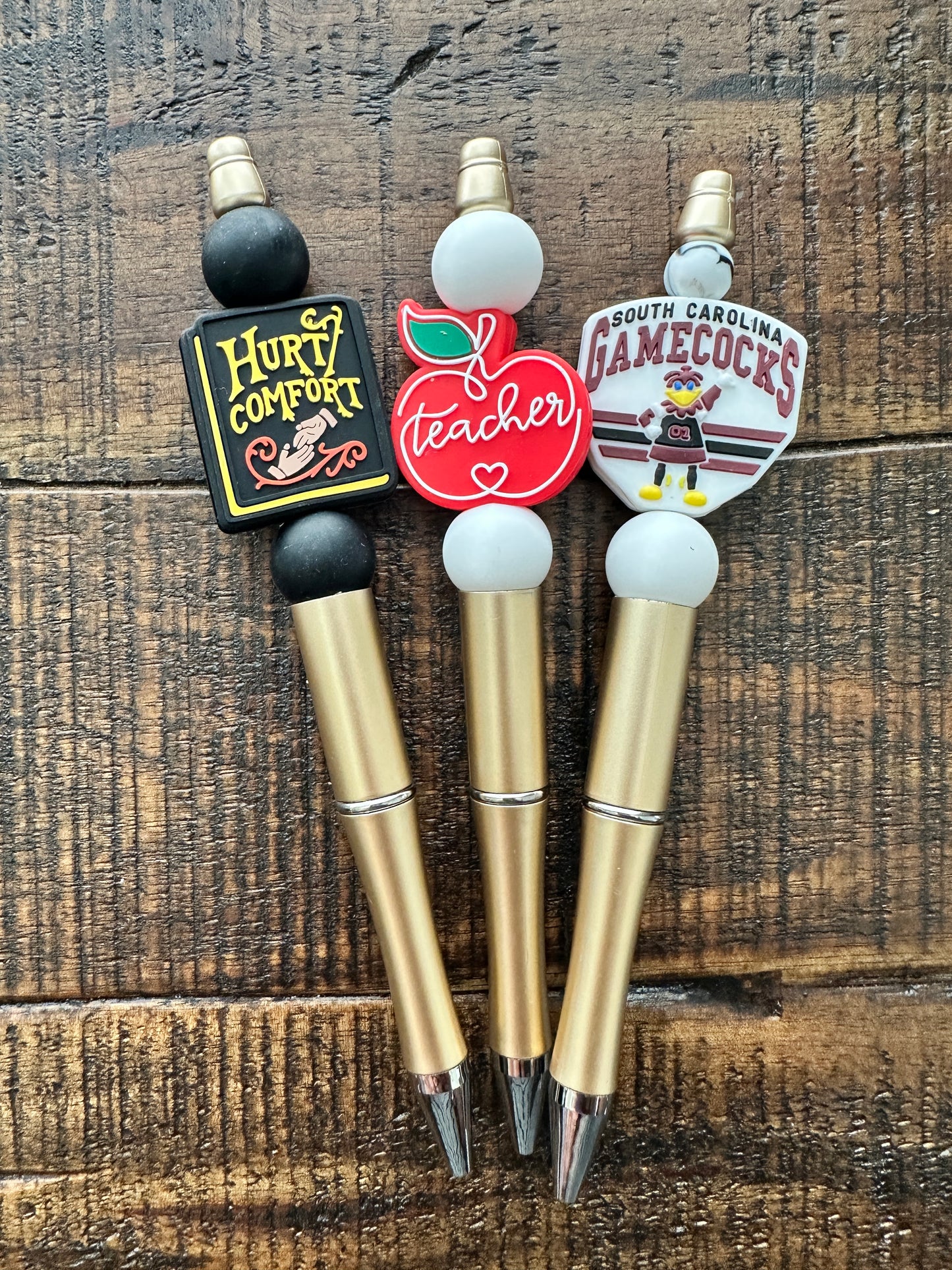 Beaded Pens & Styluses (Gold)